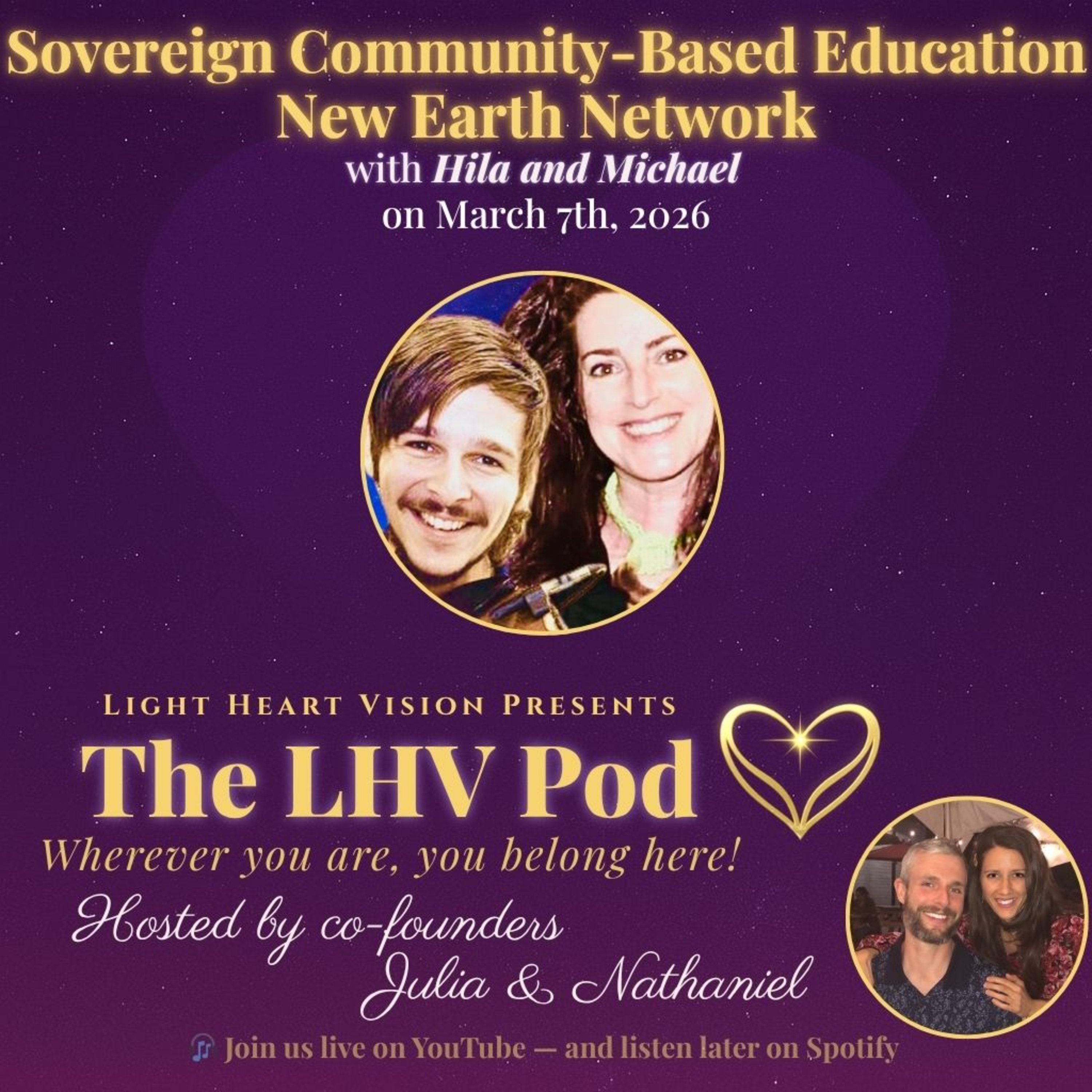 Sovereign Community-based Education 🌟 with Hila & Michael of New Earth Network episode artwork