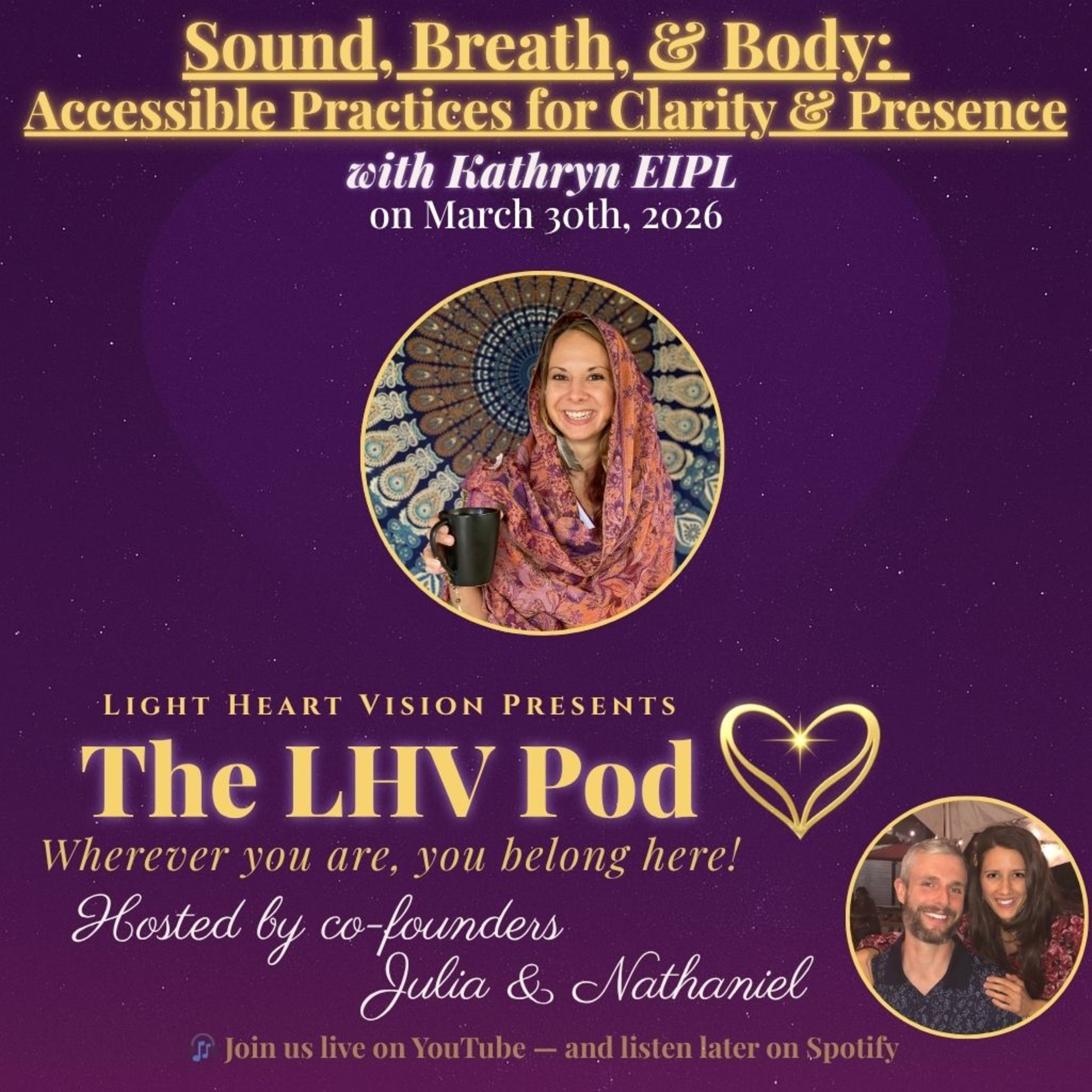 Sound, Breath, and Body: Accessible Practices for Clarity and Presence 🌟 with Kathryn Eipl episode artwork
