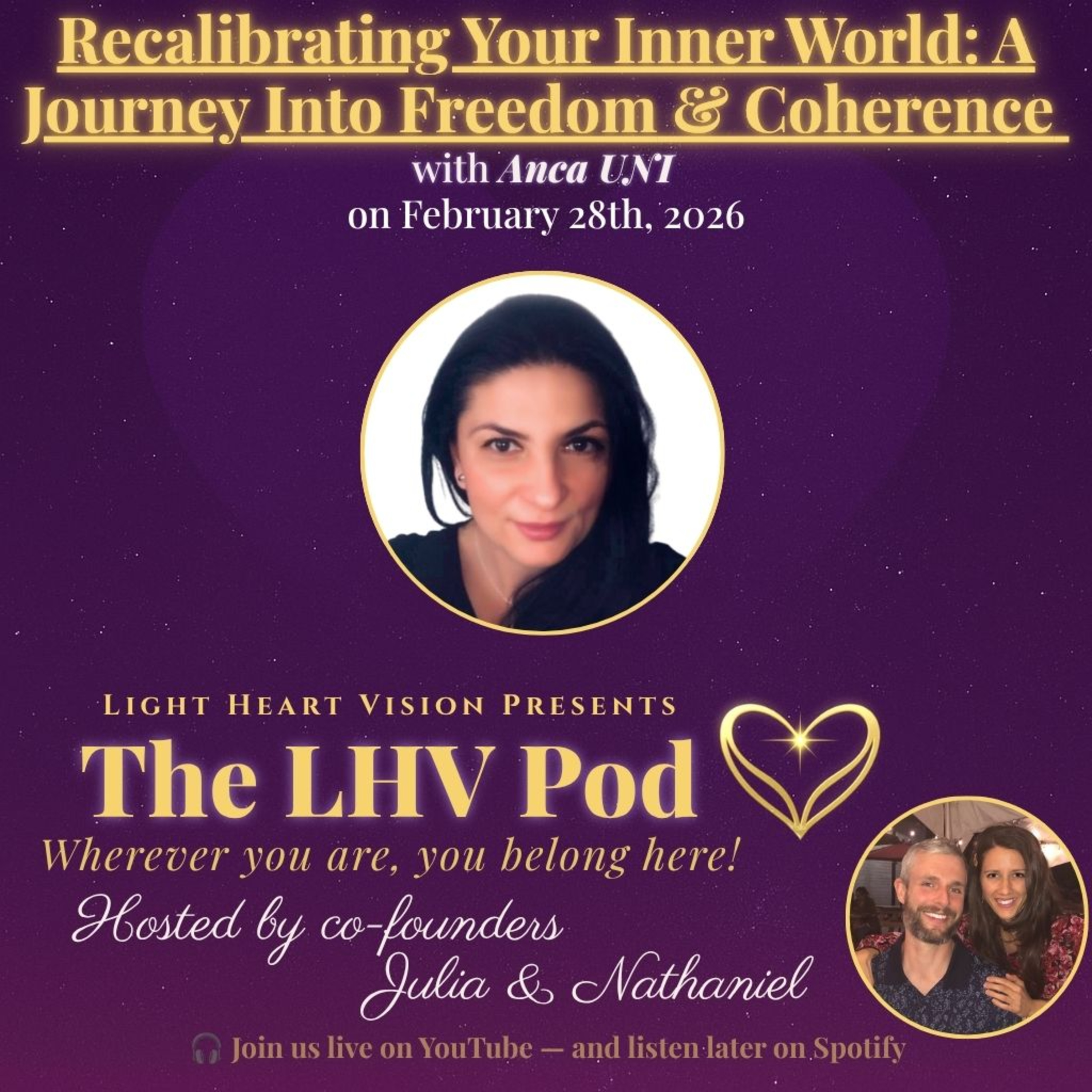 Recalibrating Your Inner World: A Journey into Freedom & Coherence 🌟 with Anca Uni episode artwork