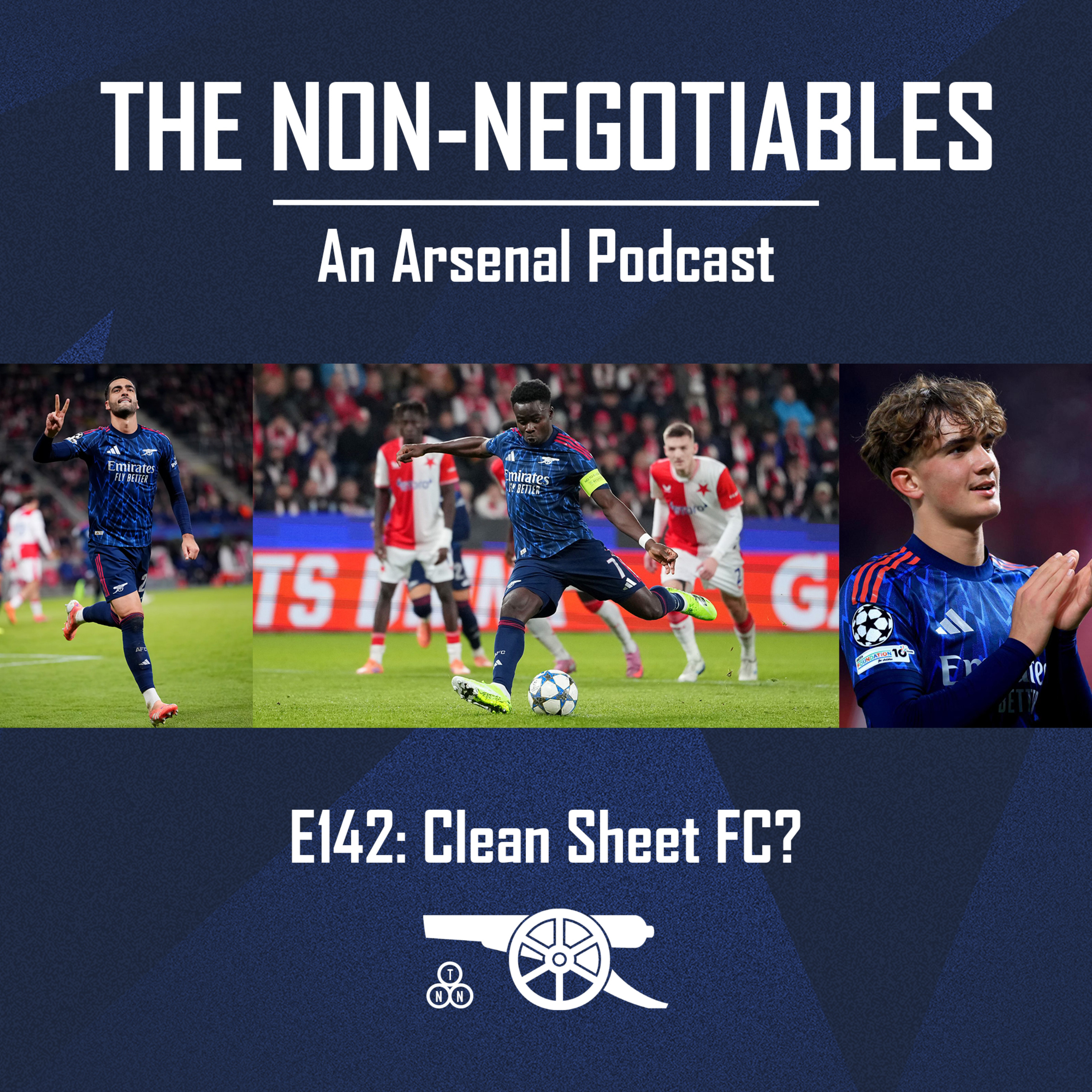 E142: “Clean Sheet FC? – Arsenal Close in on Club History after Champions League Win in Prague + Sunderland Up Next” episode artwork