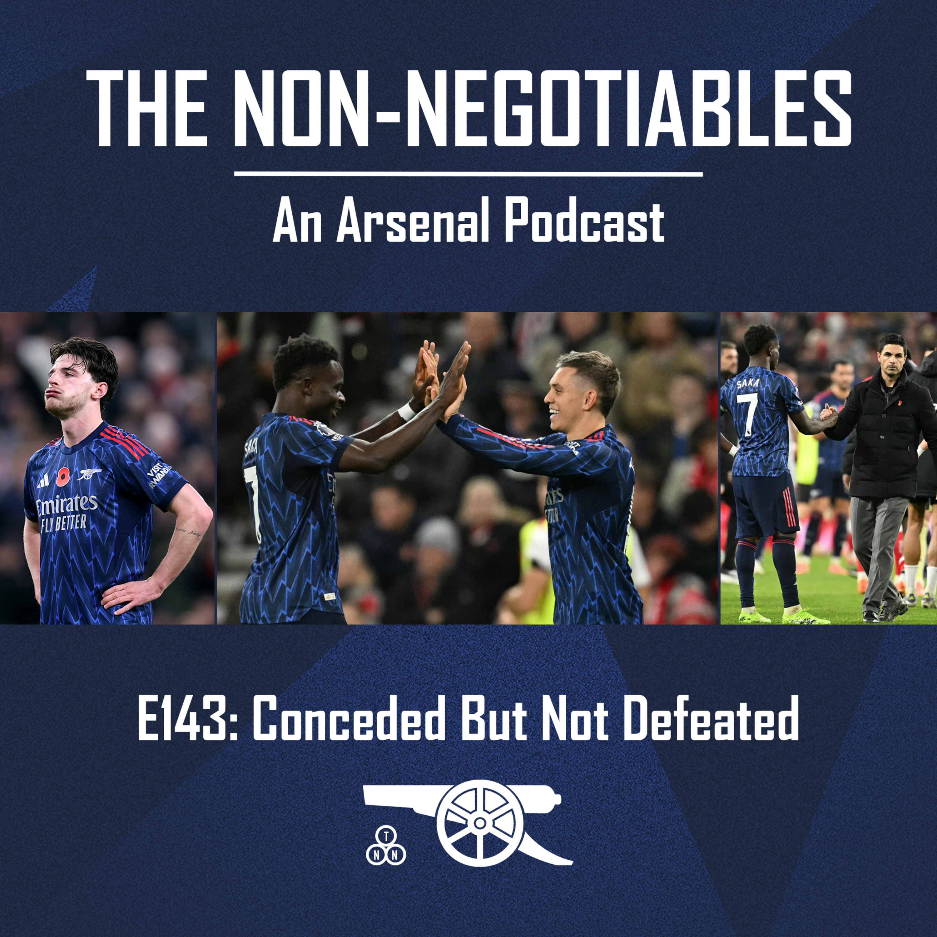 E143 – “Conceded But Not Defeated: Arsenal’s Unsettling Draw at Sunderland & What Comes Next.” episode artwork