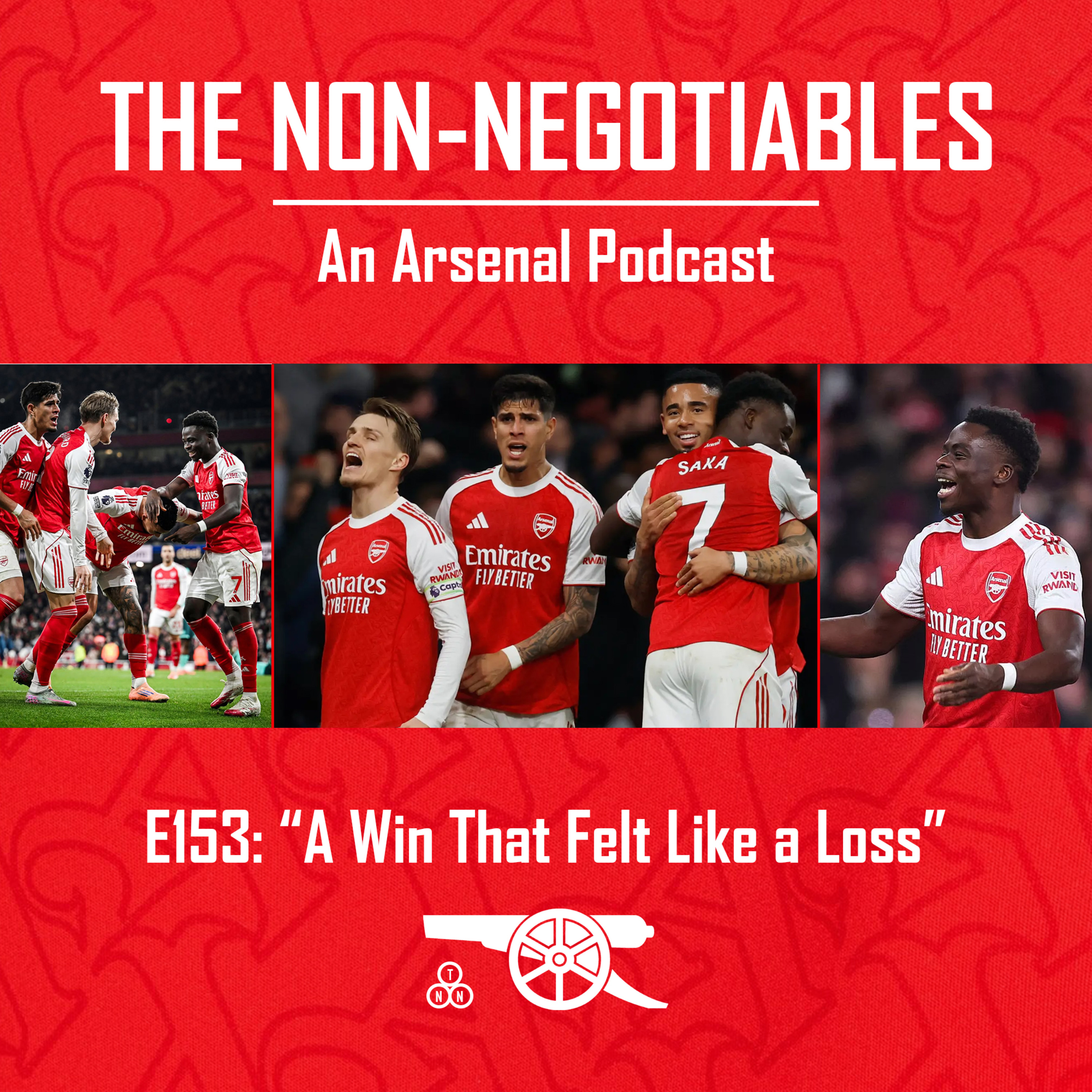 E153: "A Win That Felt Like a Loss: Arsenal Edge Wolves at the Emirates" episode artwork