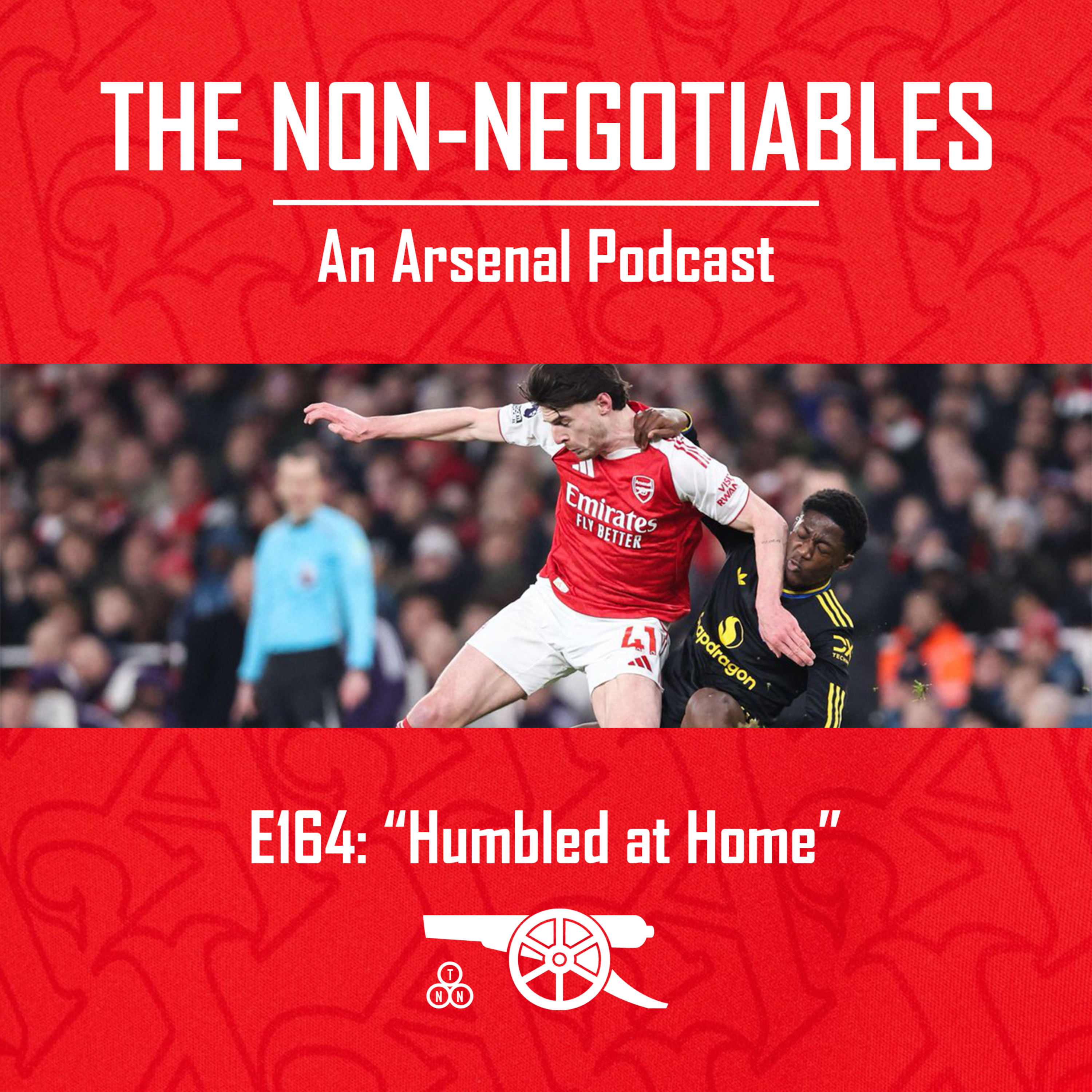 E165: "Humbled at Home: Manchester United End Arsenal’s Emirates League Run" episode artwork