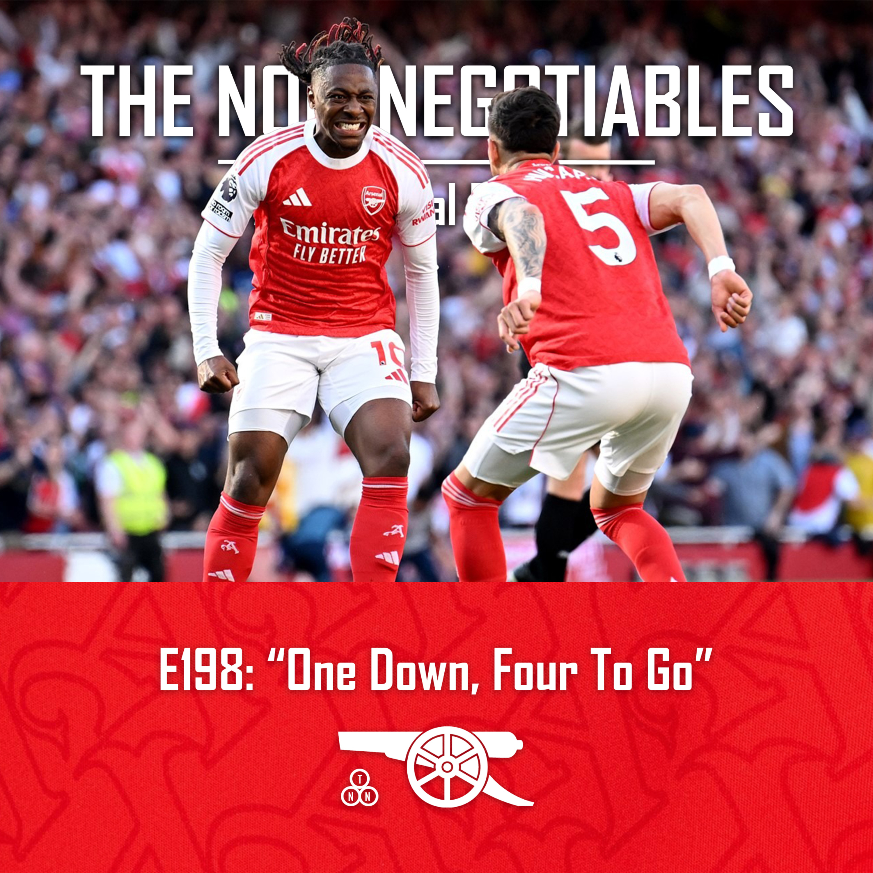 E198: “One Down, Four To Go” — Arsenal Edge Newcastle as Title Pressure Intensifies (Match Review) episode artwork