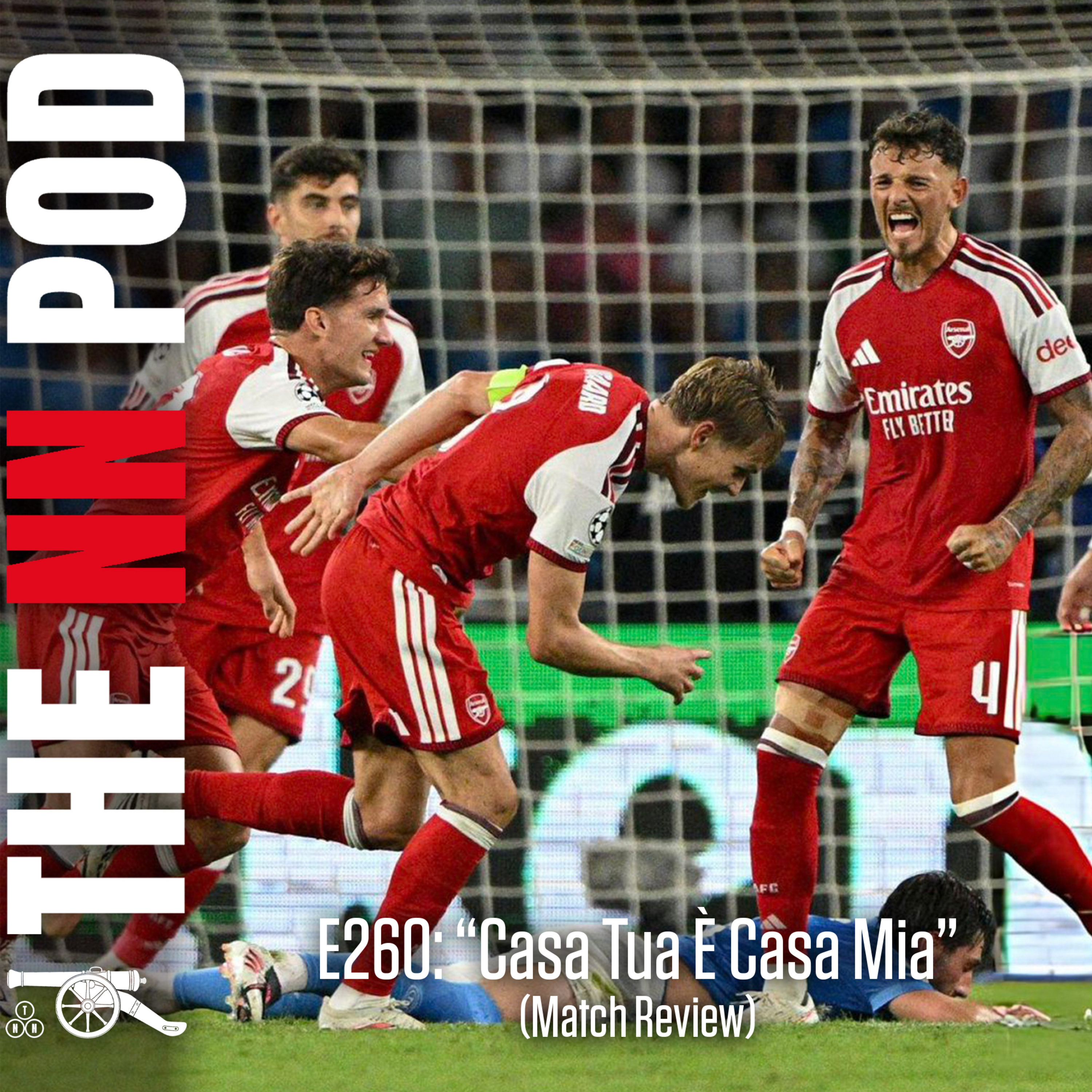 E260: “Casa Tua È Casa Mia” - Arsenal Dominate in Naples, Ødegaard Shines & Konsa Impresses (Match Review) episode artwork