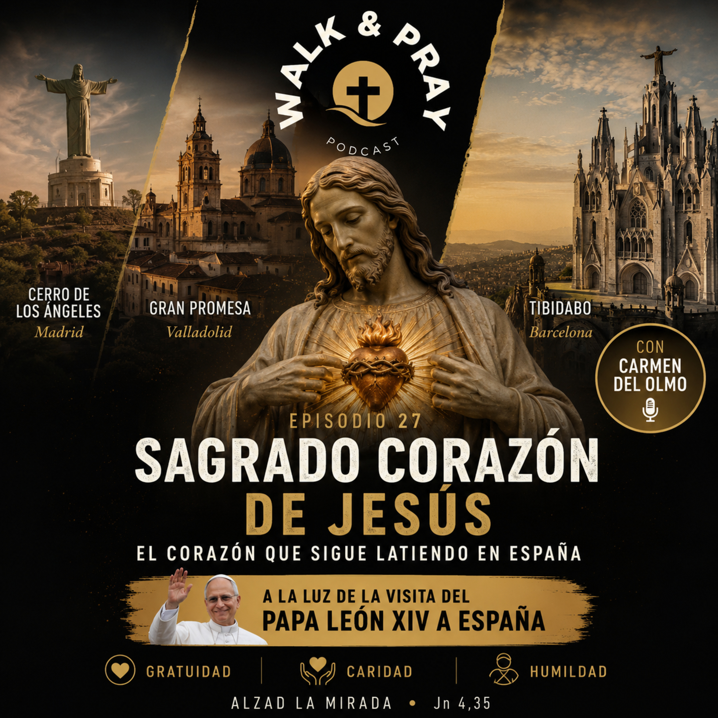Capítulo 28. Alza la mirada al Sagrado Corazón de Jesús: de los ecos de la visita apostólica del Papa León XIV a España al discernimiento interior. episode artwork