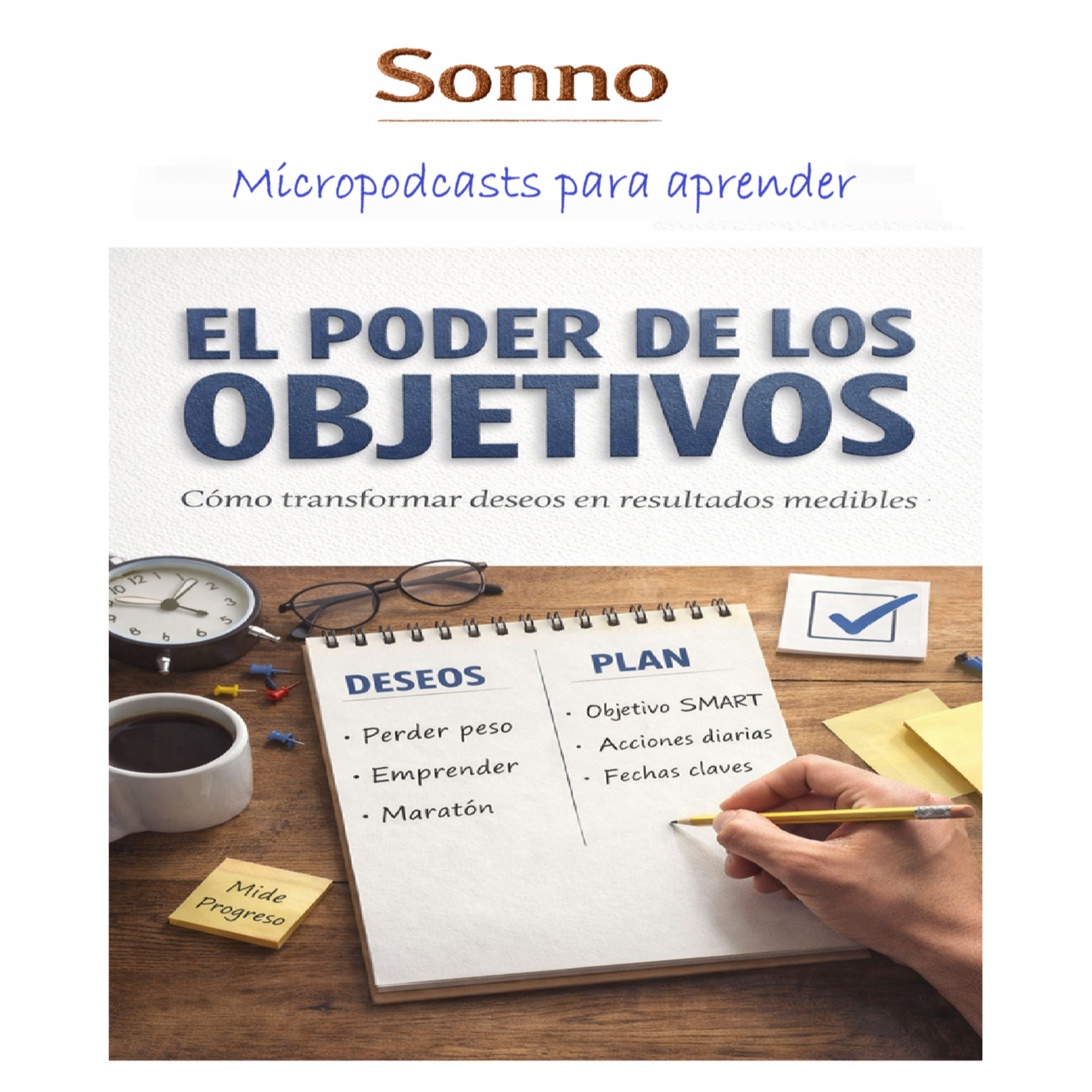 #0492 | El poder de los objetivos. Cómo transformar deseos en resultados medibles episode artwork
