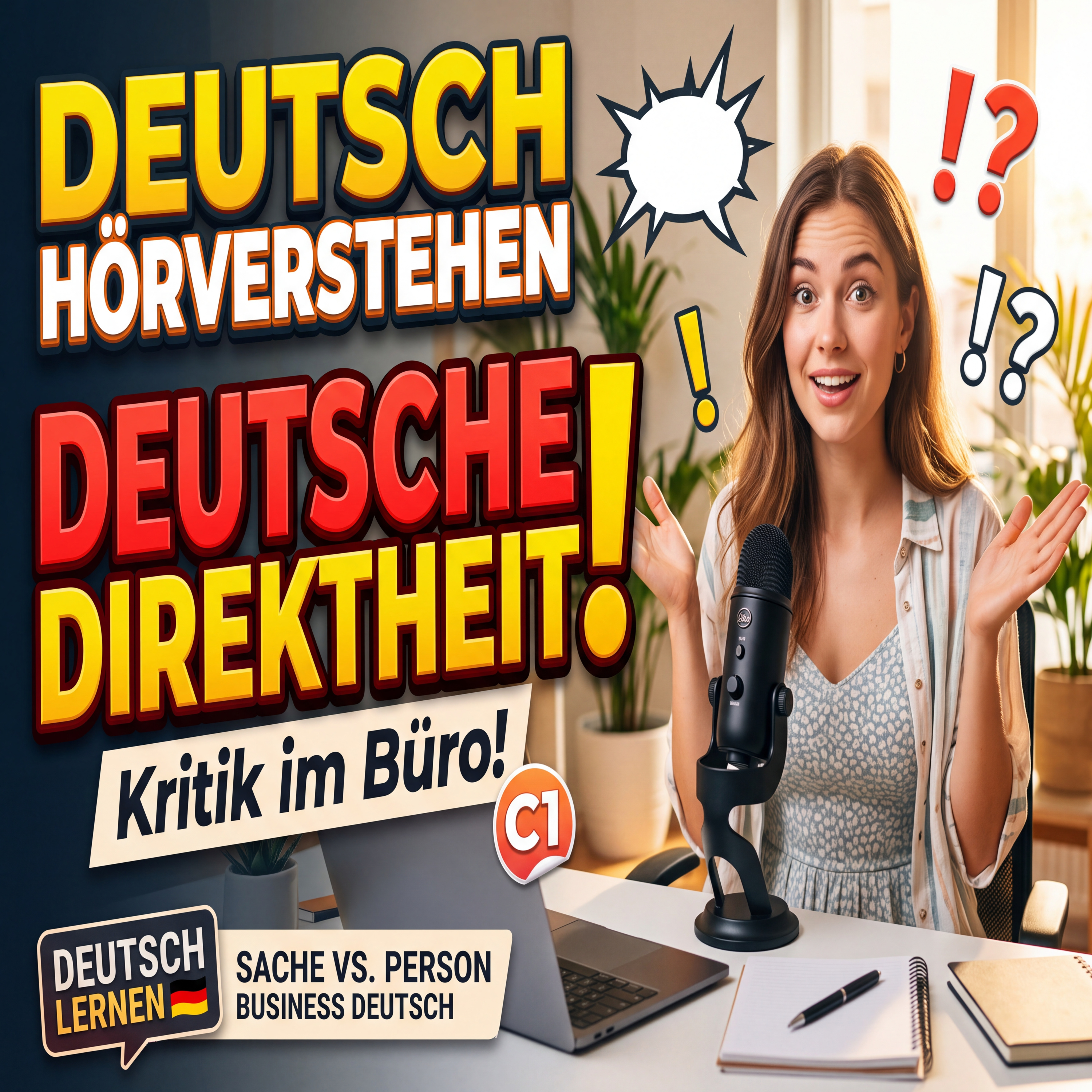 Streiten auf Deutsch: Kritik im Büro nicht persönlich nehmen (B2-C1)