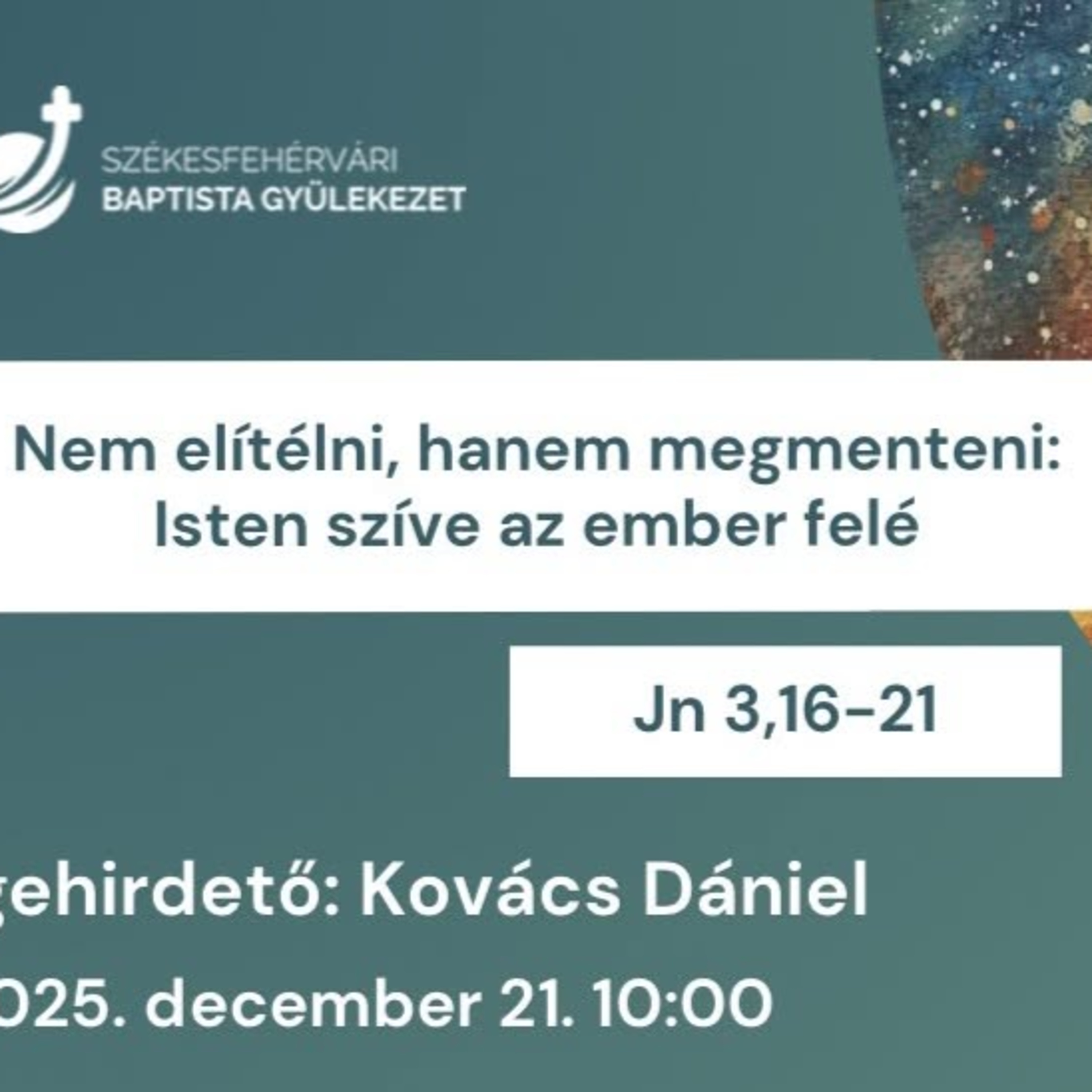 Nem elítélni, hanem megmenteni: Isten szíve az ember felé episode artwork