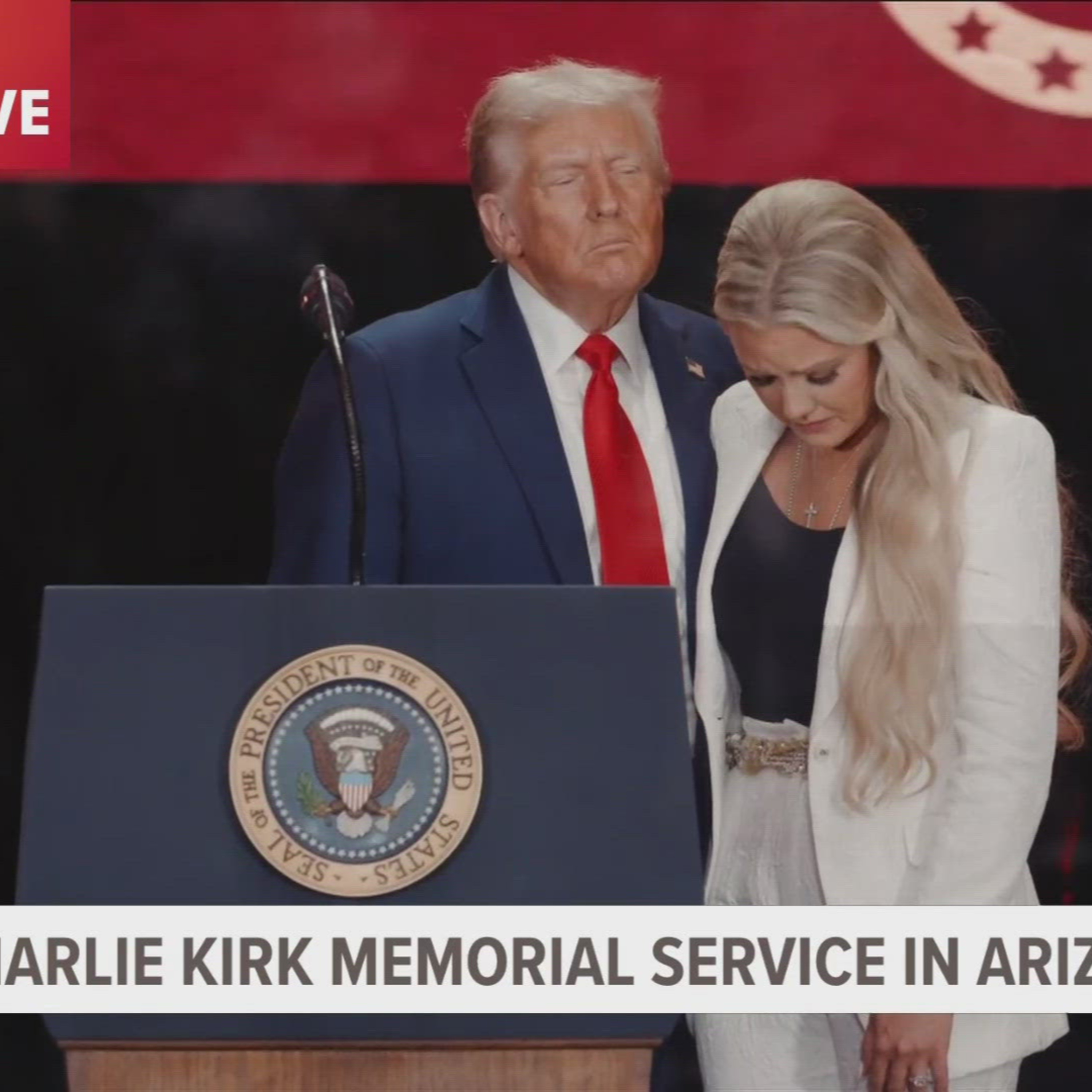 Trump Calls Charlie Kirk a ‘Hero’ and ‘Martyr’ at Emotional Memorial episode artwork