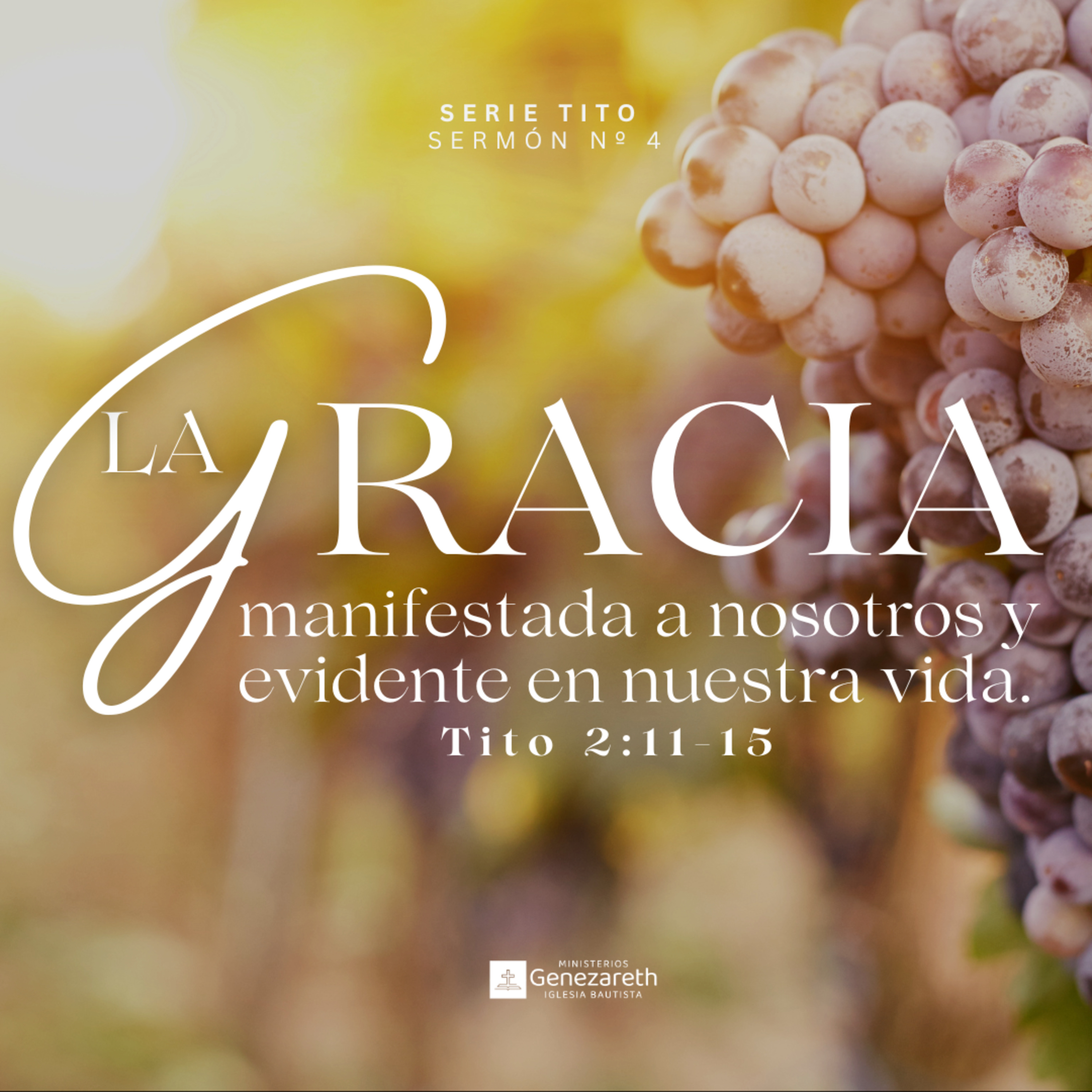 La gracia manifestada a nosotros y evidente en nuestra vida | Tito 2:11-15  episode artwork