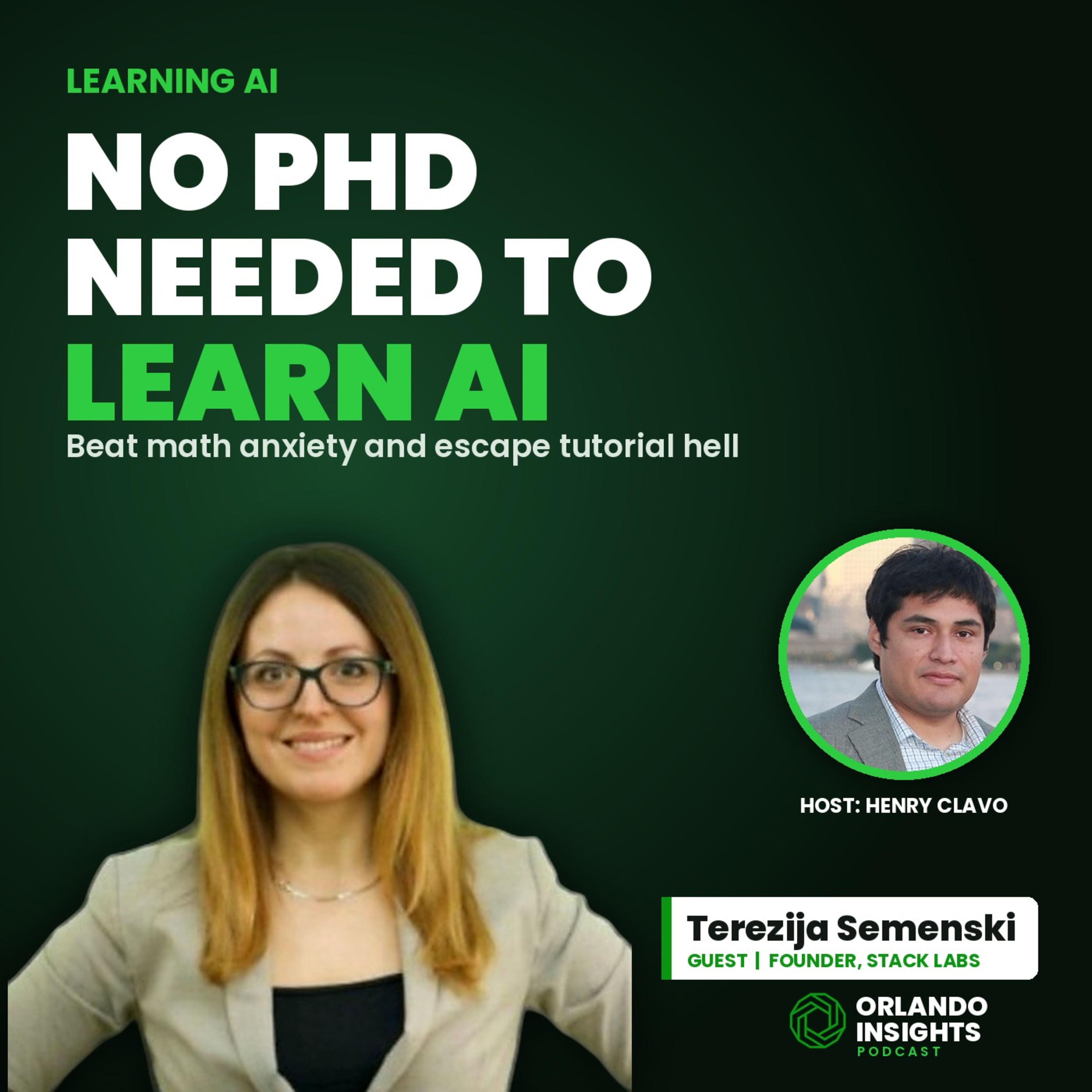 How to Learn AI Without a PhD: Math Anxiety, Tutorial Hell and AI Literacy | Terezija Semenski