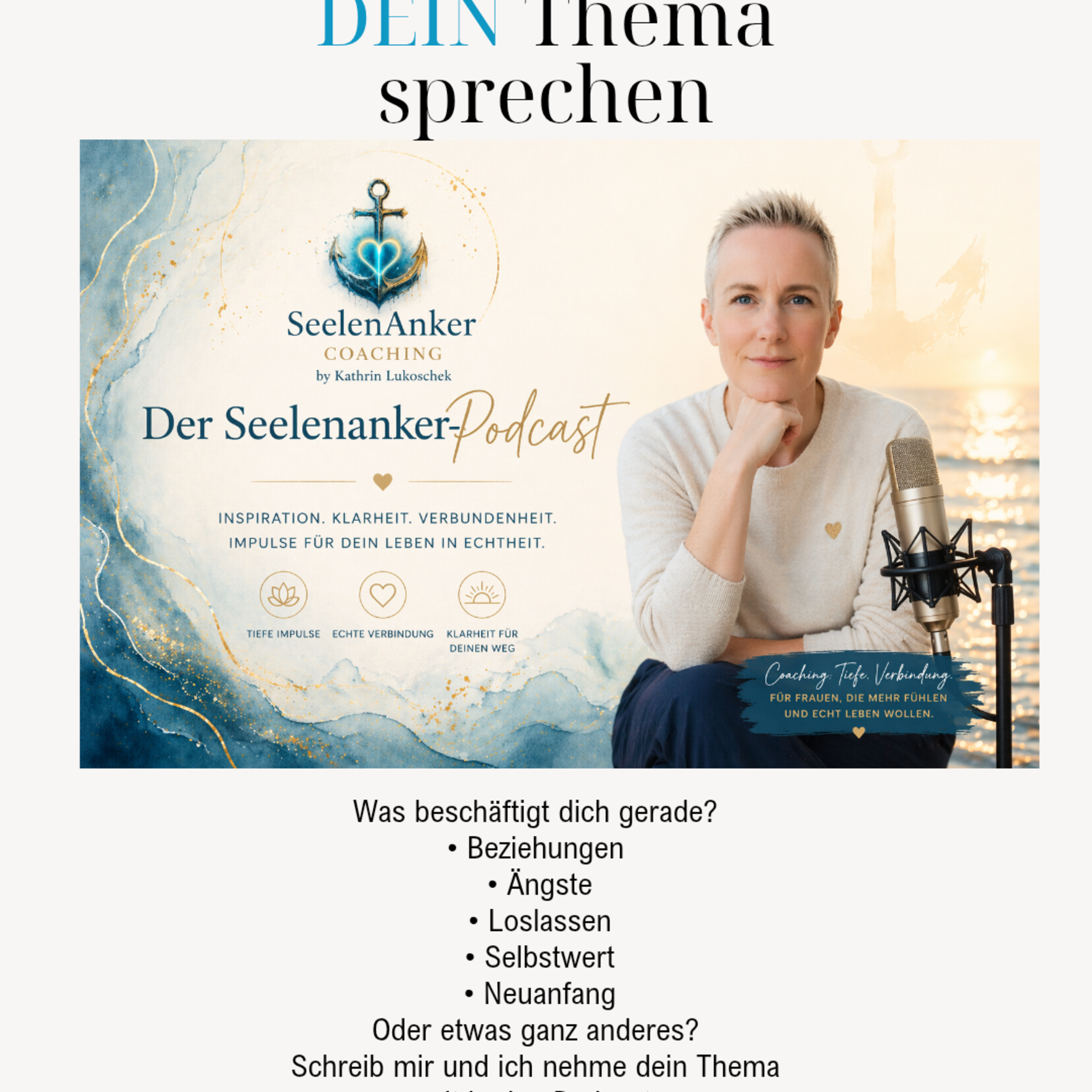 Ich spreche über dein Thema – Coaching Podcast für echte Veränderung episode artwork