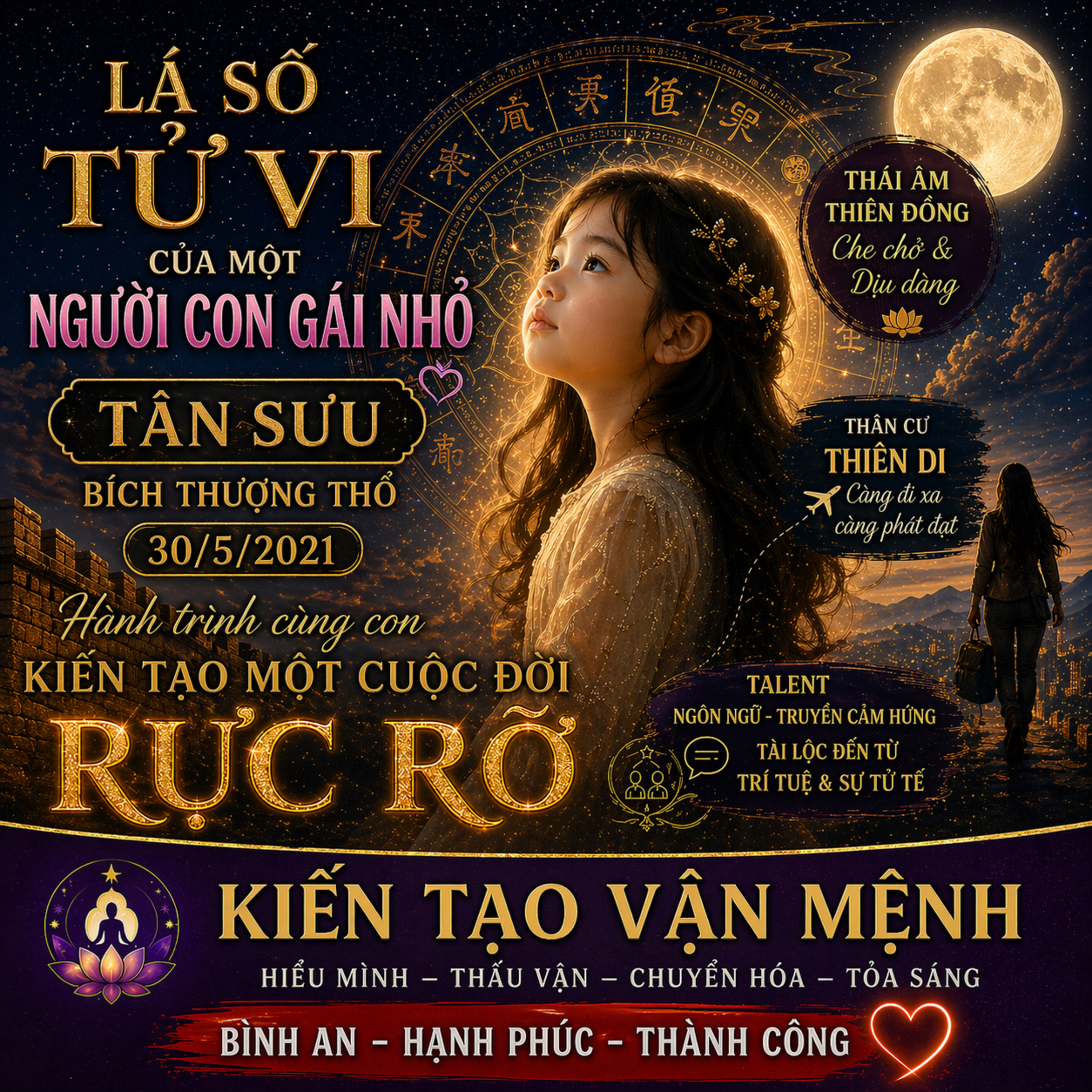 TỬ VI | Nữ Tân Sửu - Bích Thượng Thổ - 30/5/2021 | Kiến Tạo Vận Mệnh episode artwork