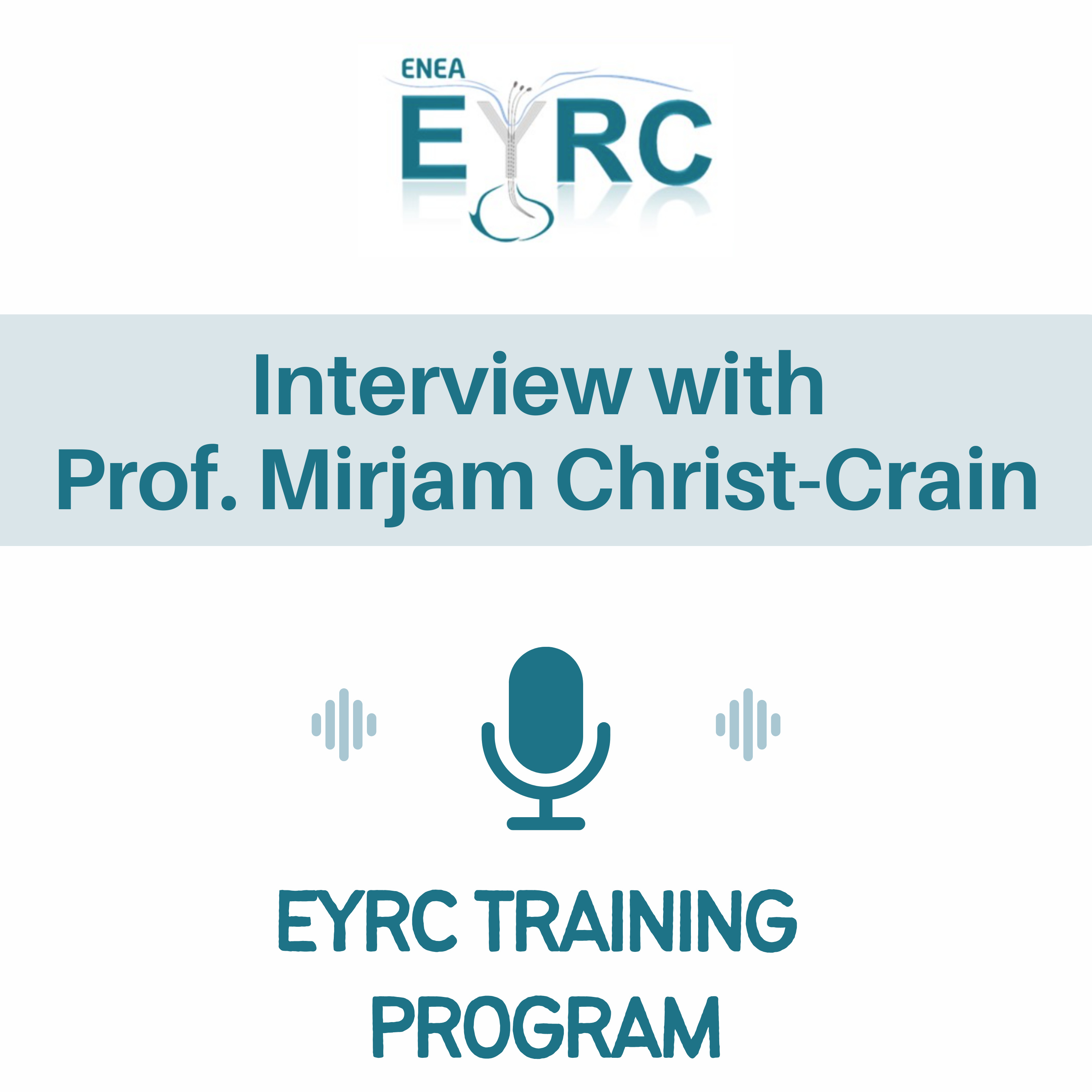 EYRC Training Program: interview with Prof. Mirjam Christ-Crain