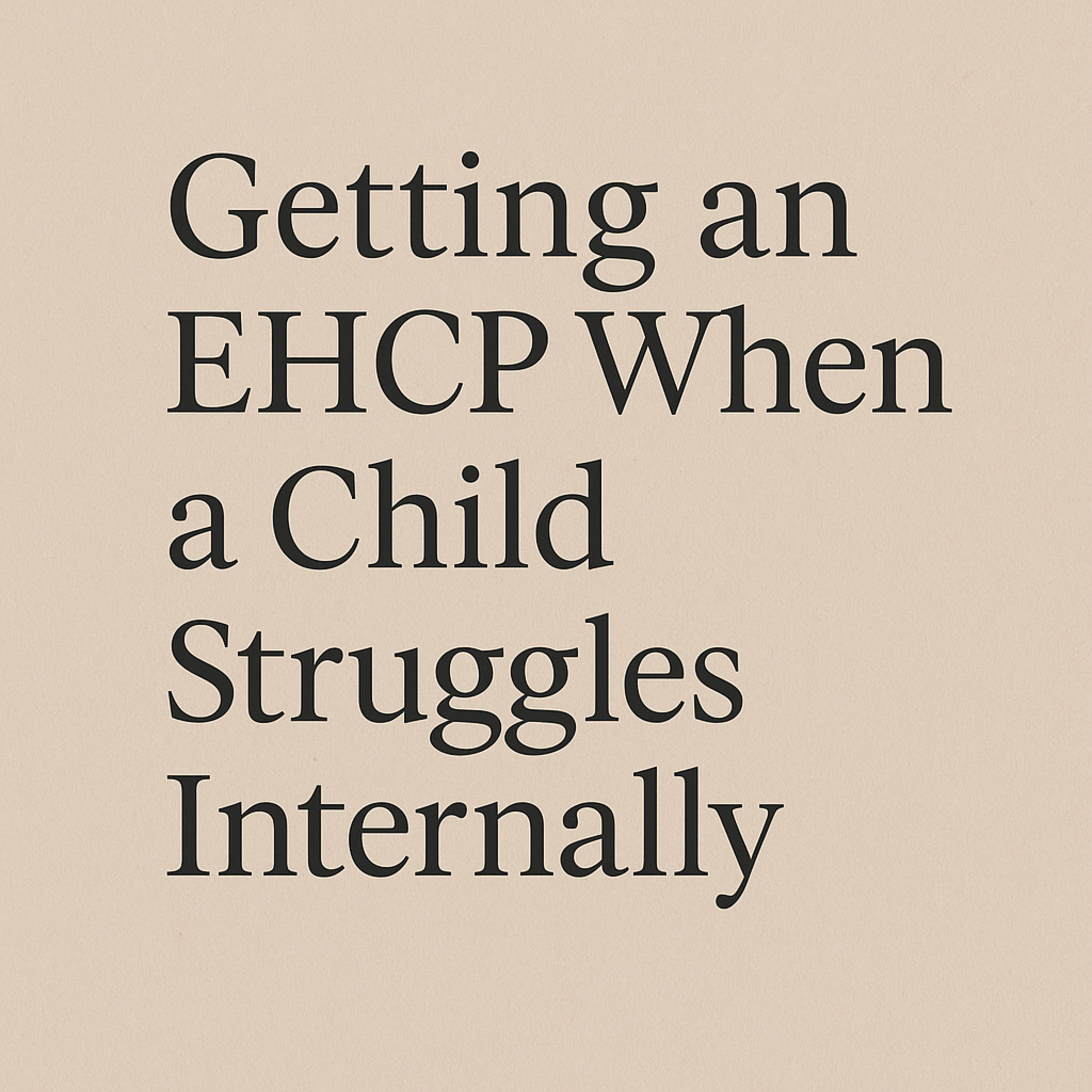 Getting an EHCP episode artwork