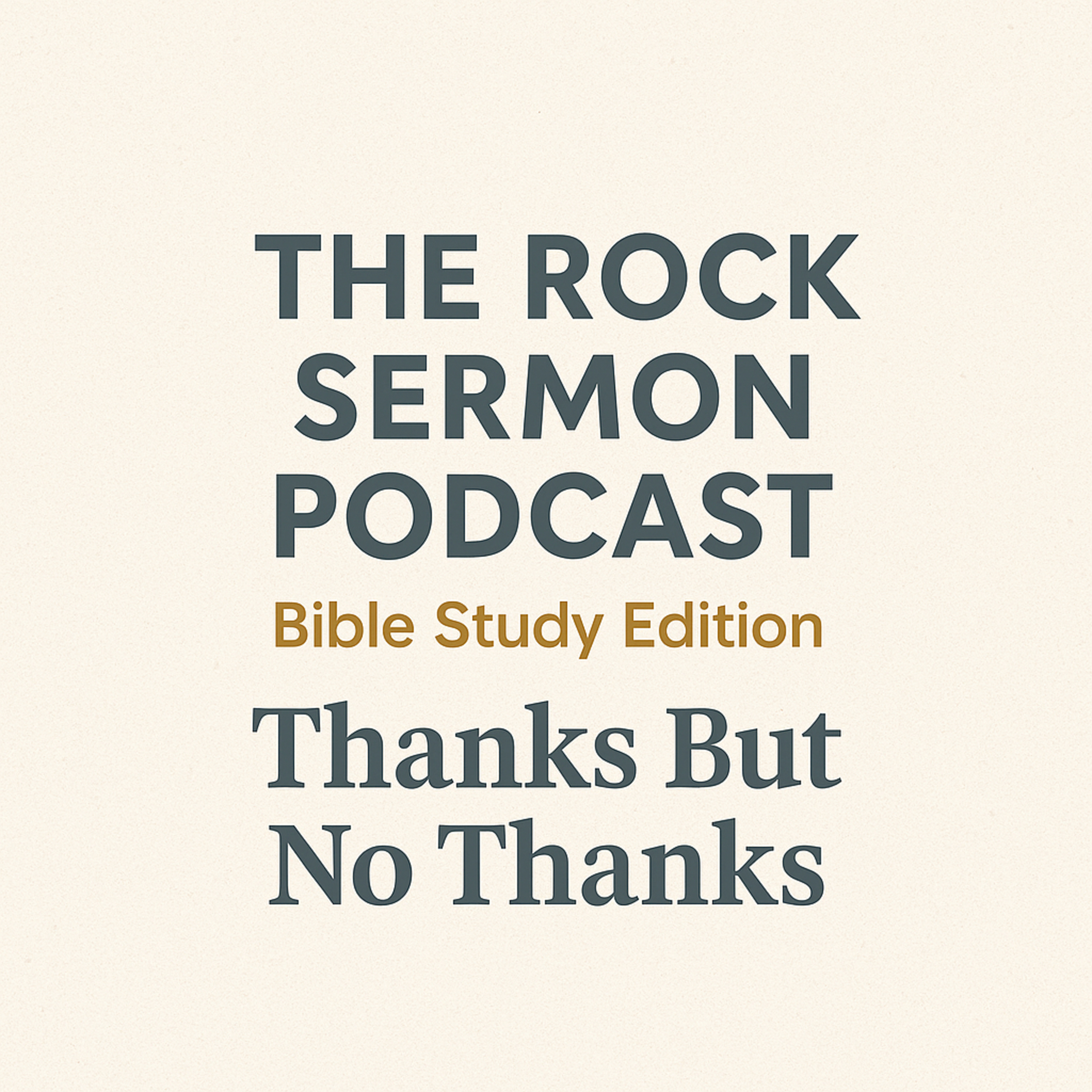 The Rock Sermon Podcast