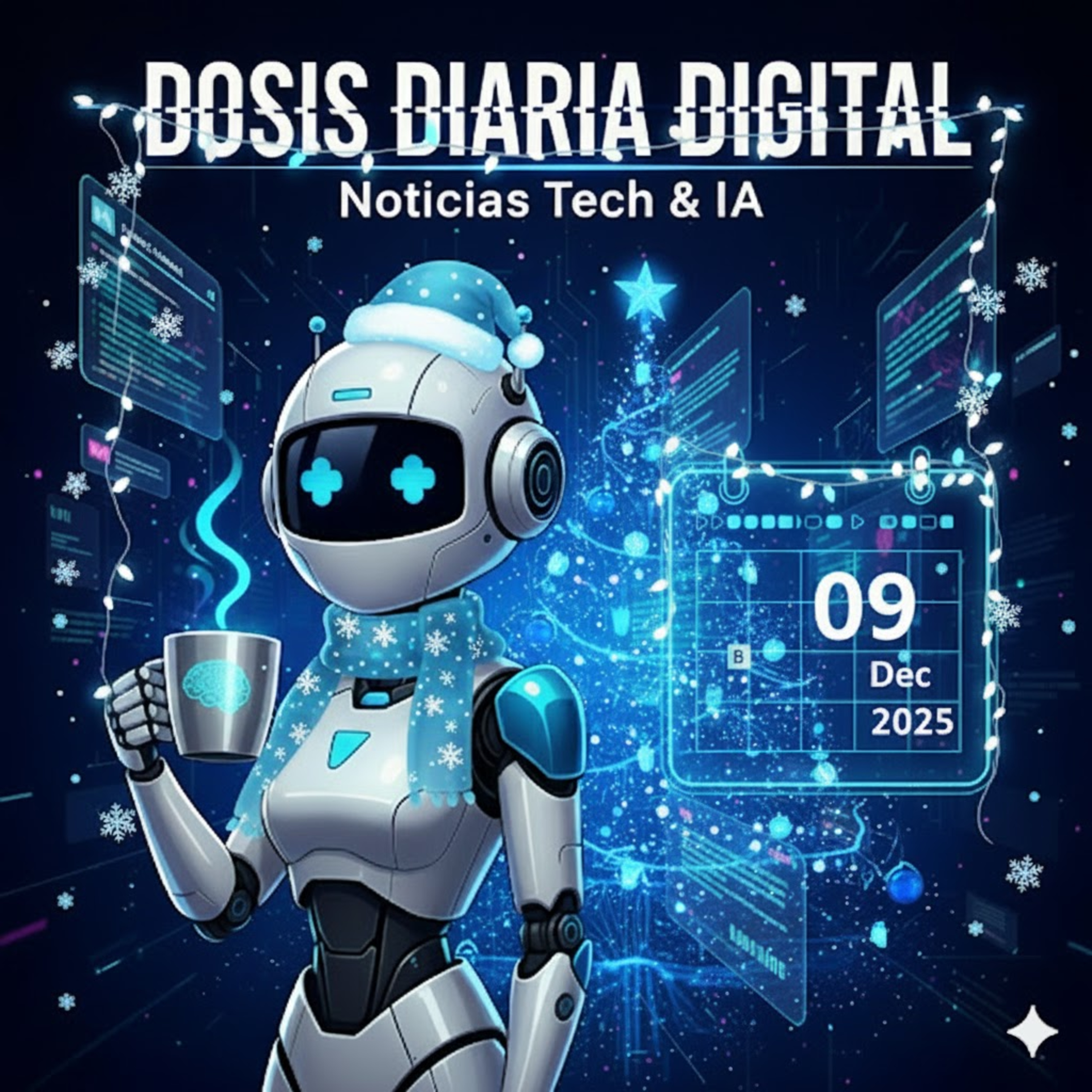 El Pulso de la IA: Regulación, Gigantes Tech y Dilemas Éticos - Dosis Diaria Digital 20251209 episode artwork