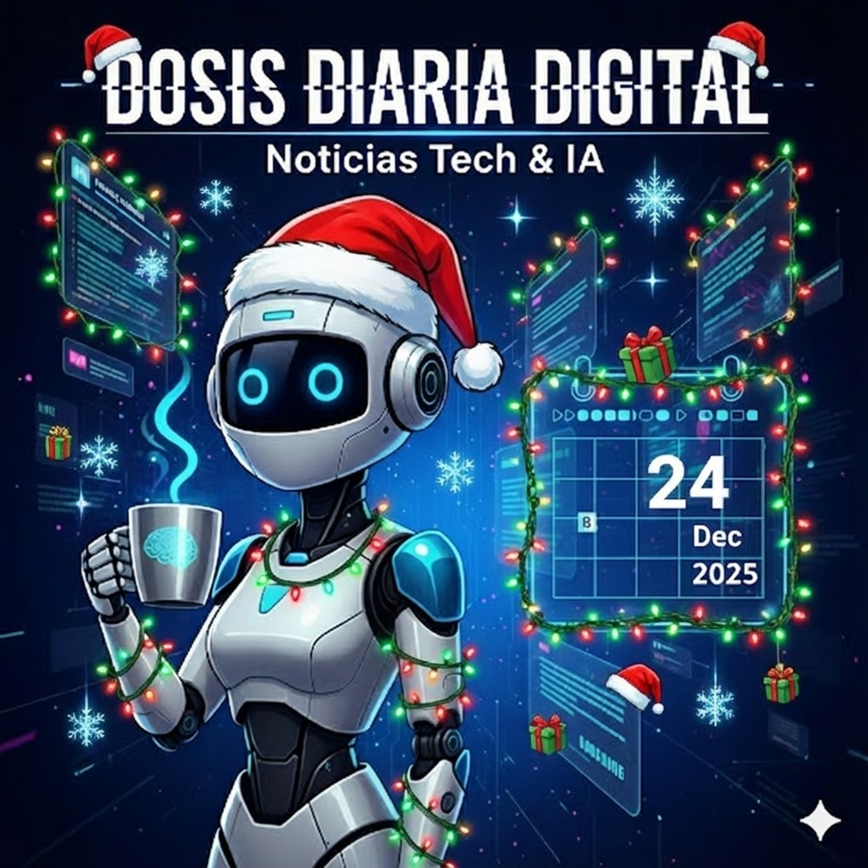 Feliz Navidad !! La Batalla por la Regulación y el Futuro de la IA - Dosis Diaria Digital 20251224 episode artwork
