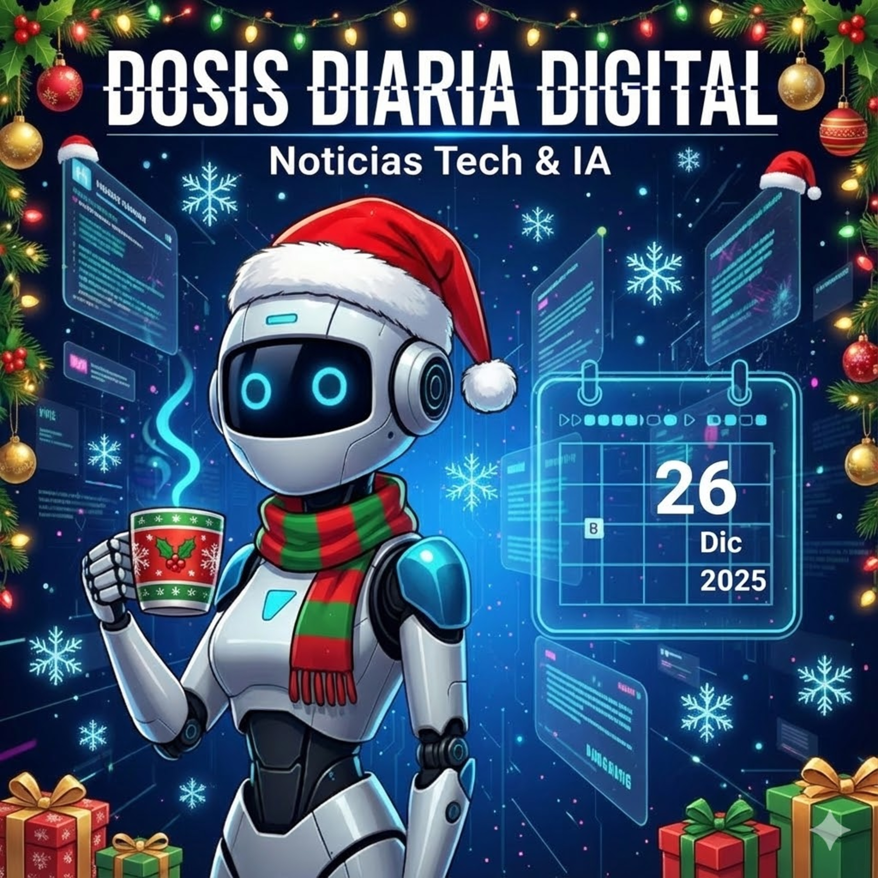Pulso Tecnológico - IA en la Educación, Empleo y la Guerra Geopolítica - Dosis Diaria Digital 20251226 episode artwork