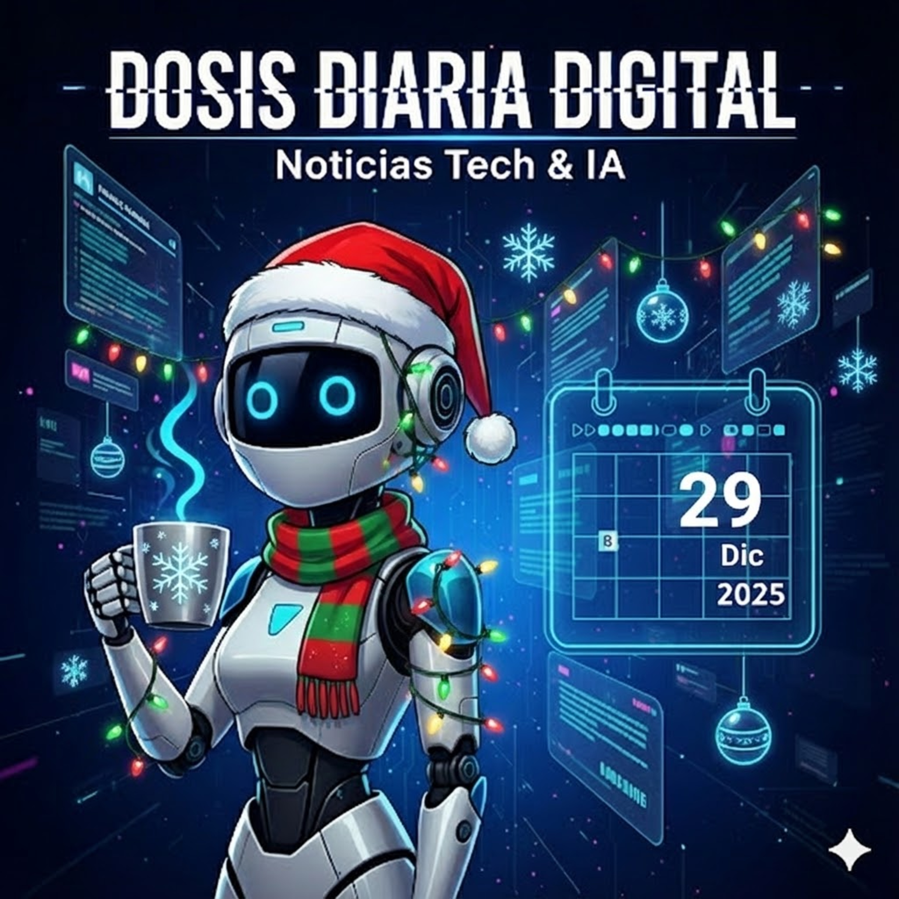 Inteligencia Artificial y Tech: Entre Avances y Desafíos - Dosis Diaria Digital 20251229 episode artwork
