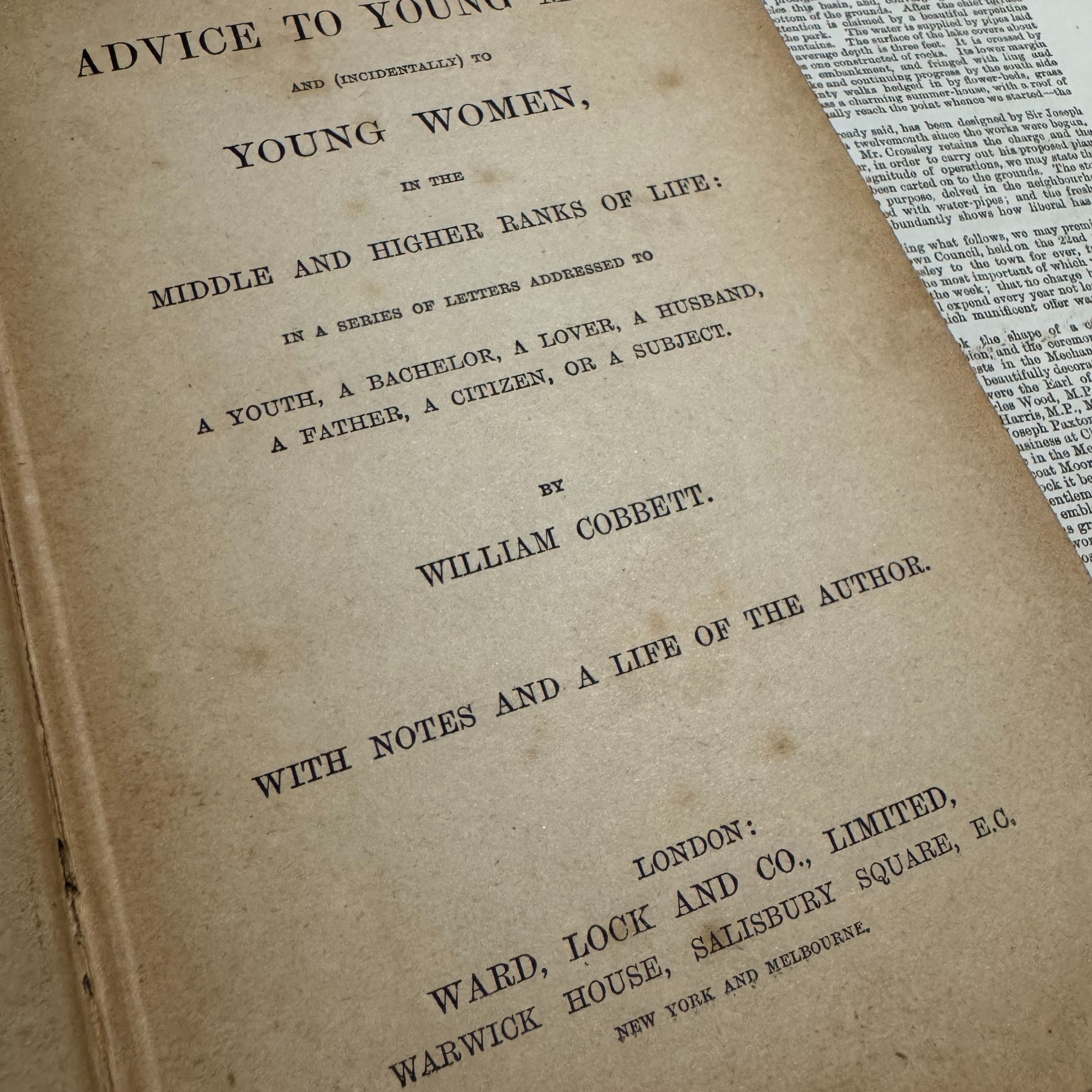 The Mutton Chop Test: Choosing a Wife in 1829 William Cobbett's Advice to Young Men How to Judge a Wife by Her Jaws, Footsteps, and Needle Ownership episode artwork