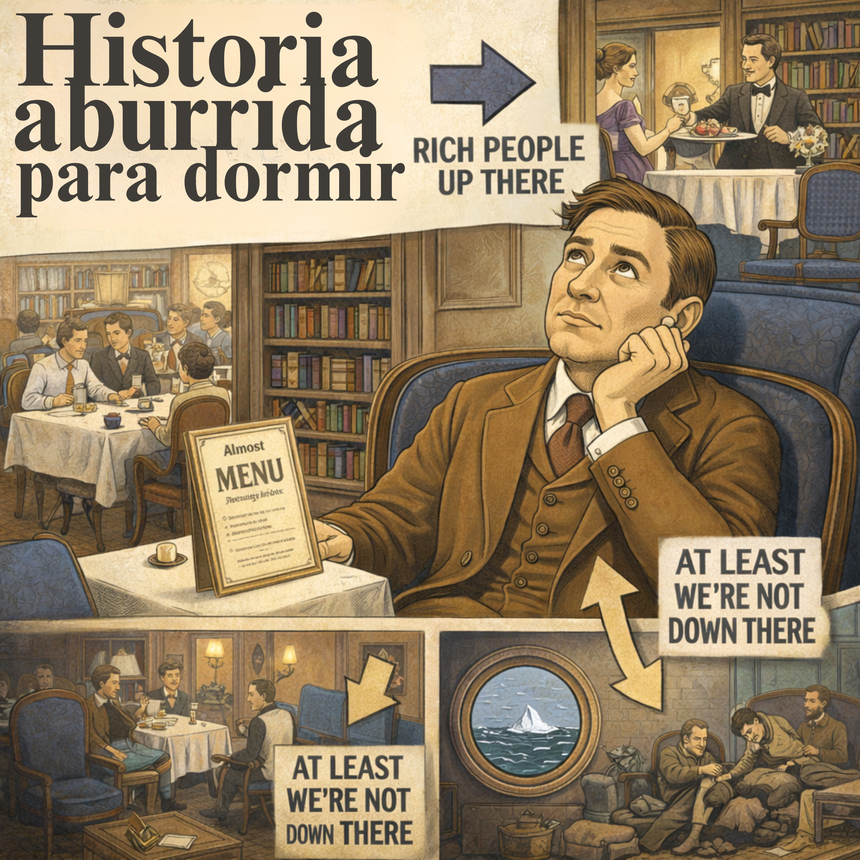 La vida en segunda clase del Titanic 💤 | Historia Aburrida para Dormir episode artwork