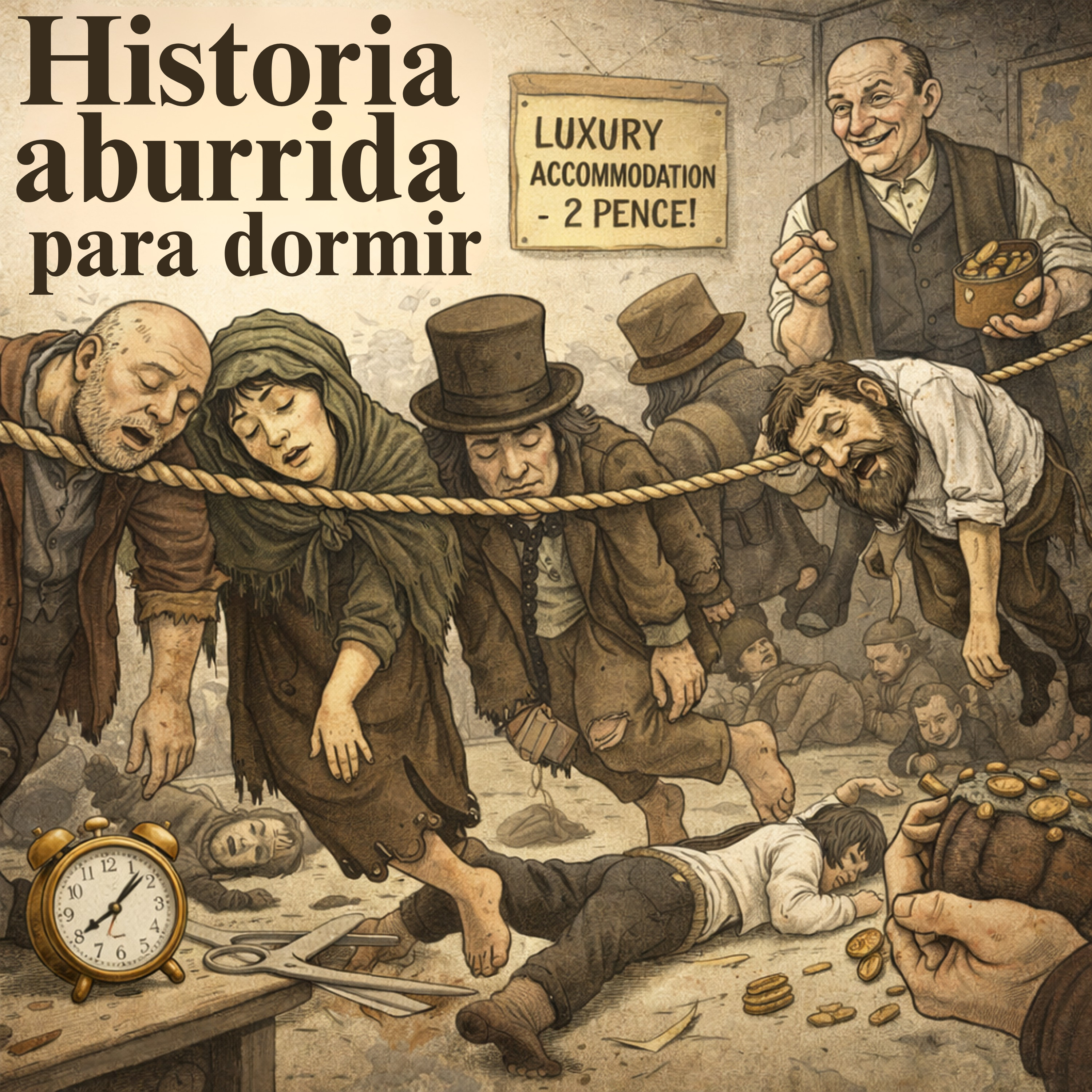 Dormir en una cuerda en la época victoriana 💤 | Historia Aburrida para Dormir episode artwork
