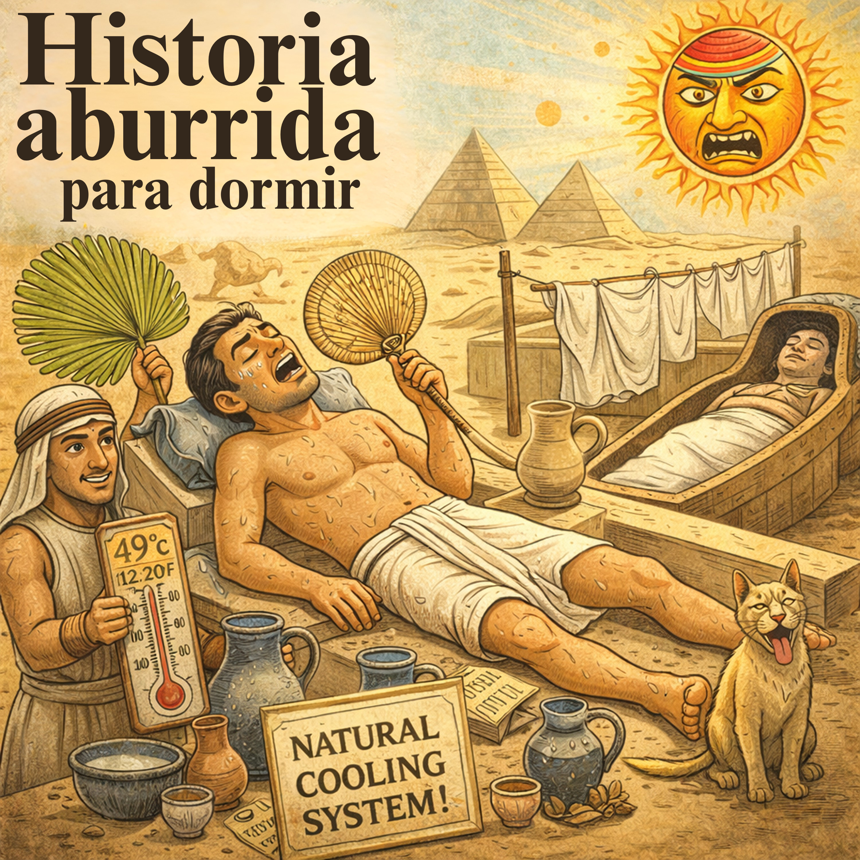 Cómo dormían los egipcios antiguos bajo el calor extremo 💤 | Historia Aburrida para Dormir episode artwork