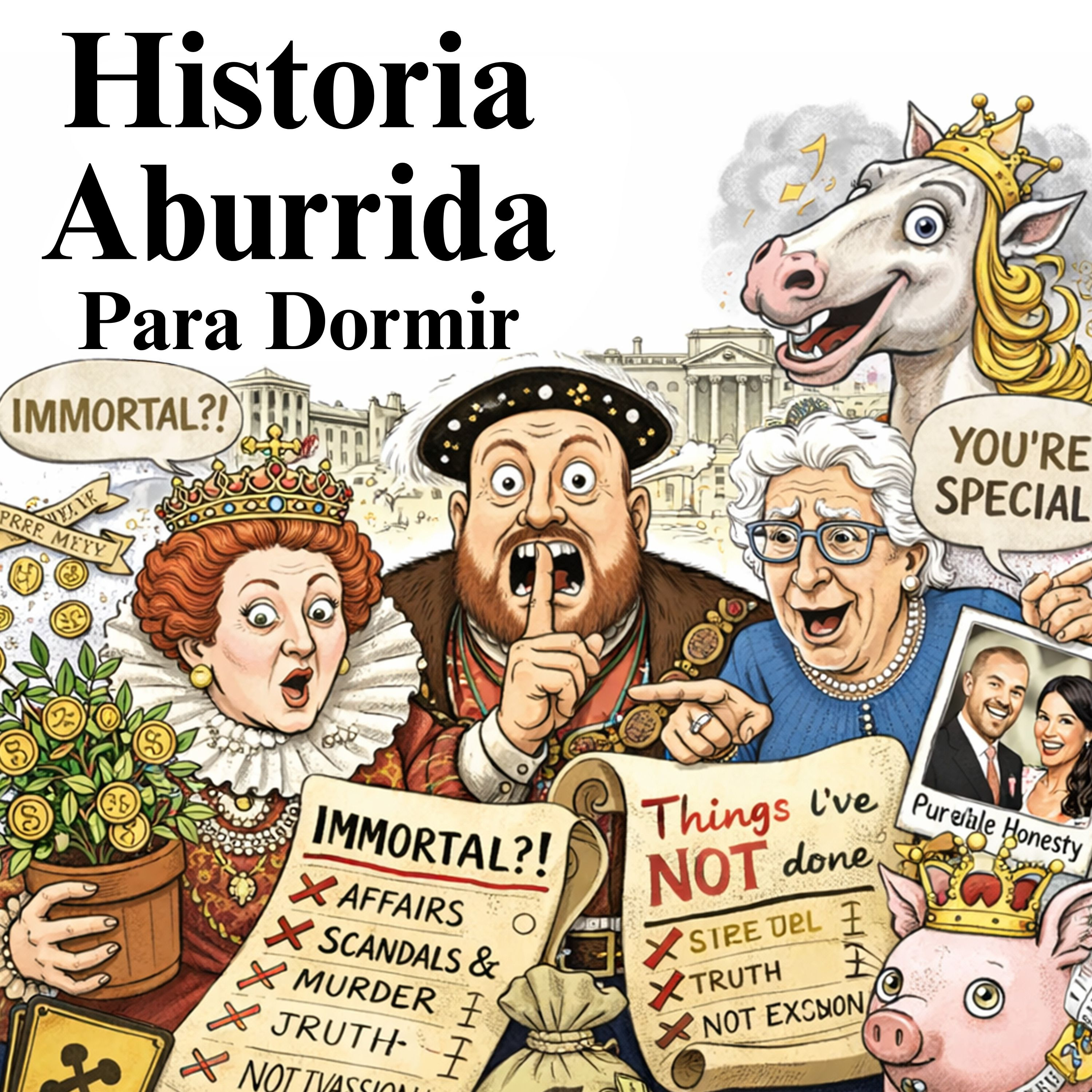 Las mayores mentiras de la realeza británica que todos creyeron 💤 | Historia Aburrida para Dormir episode artwork