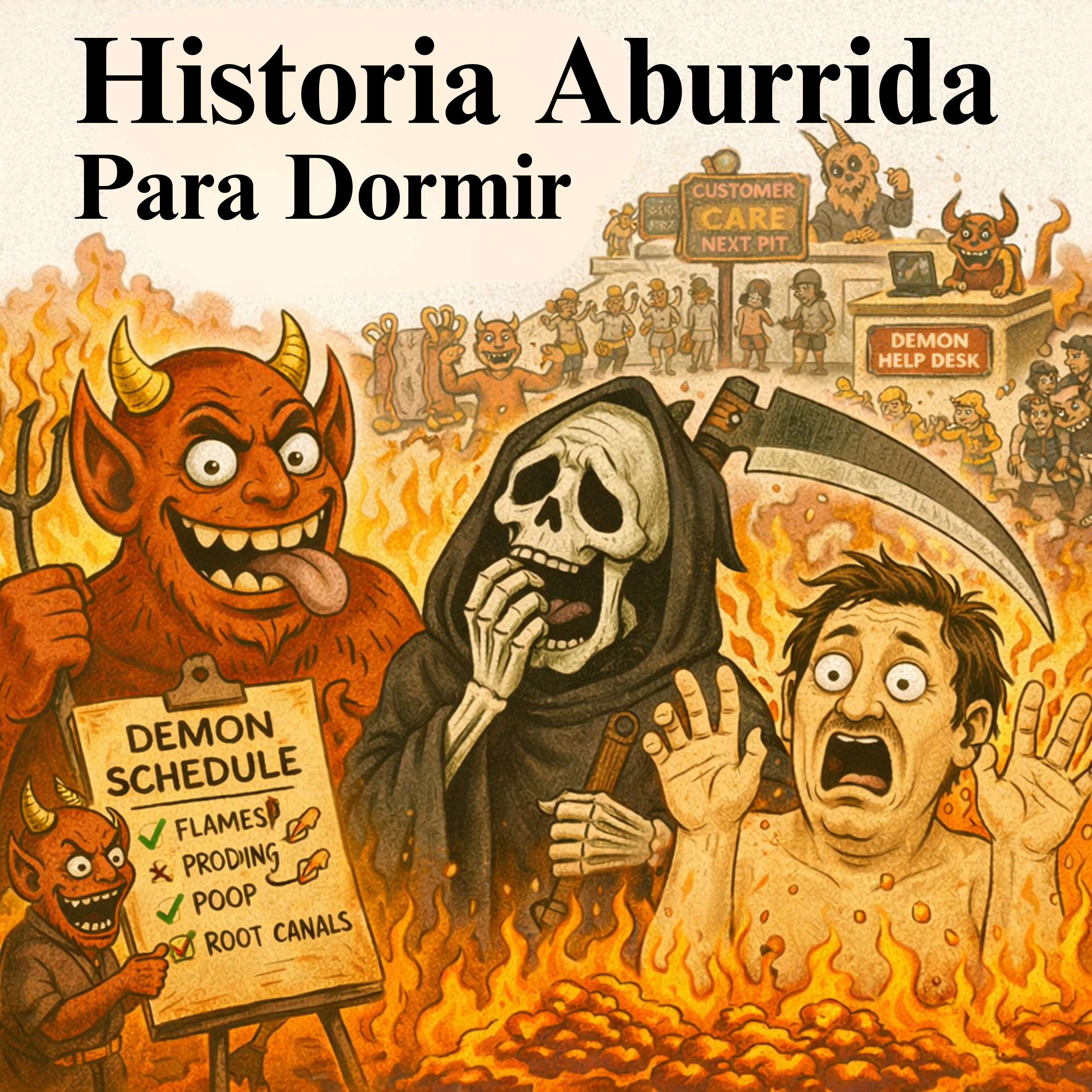 La historia completa del infierno a lo largo de 5.000 años 💤 | Historia Aburrida para Dormir episode artwork