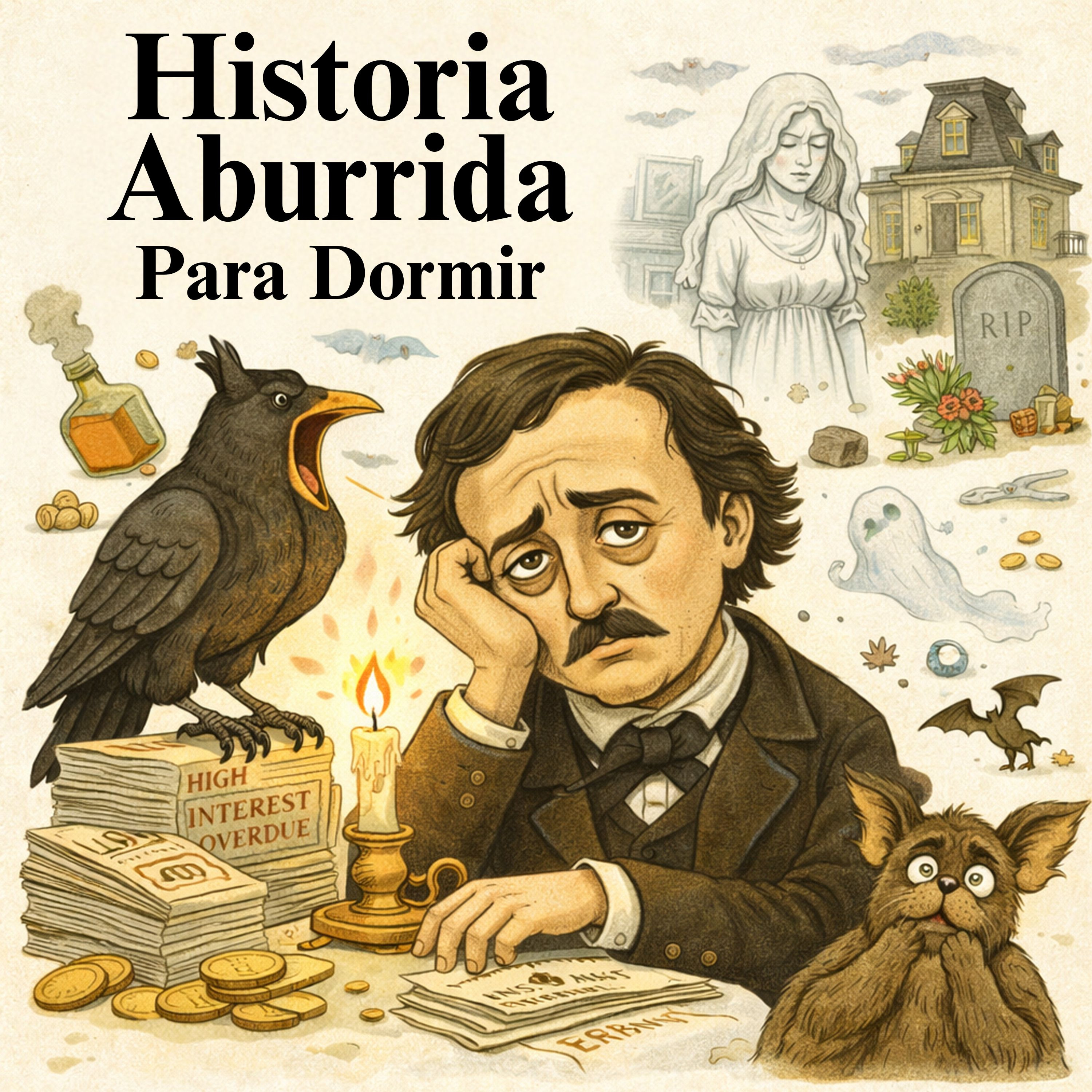 La trágica vida de Edgar Allan Poe 💤 | Historia Aburrida para Dormir
