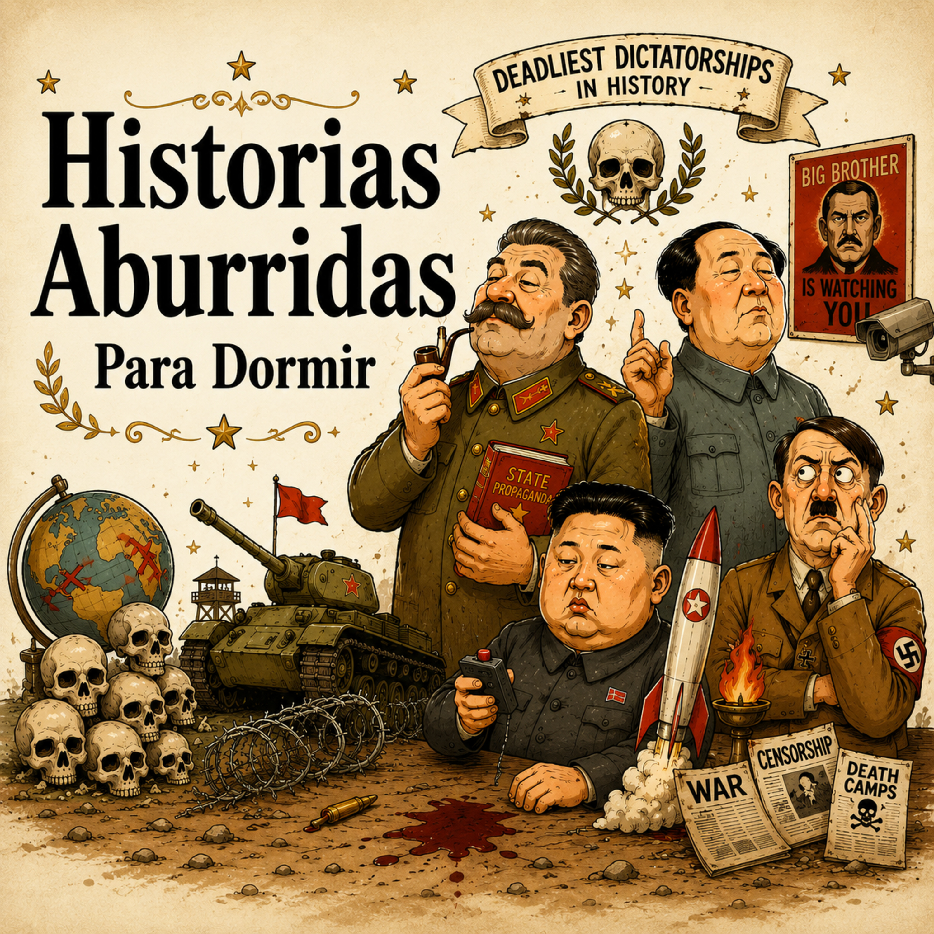 Los 10 regímenes más letales de la historia 💤 | Historia Aburrida para Dormir episode artwork