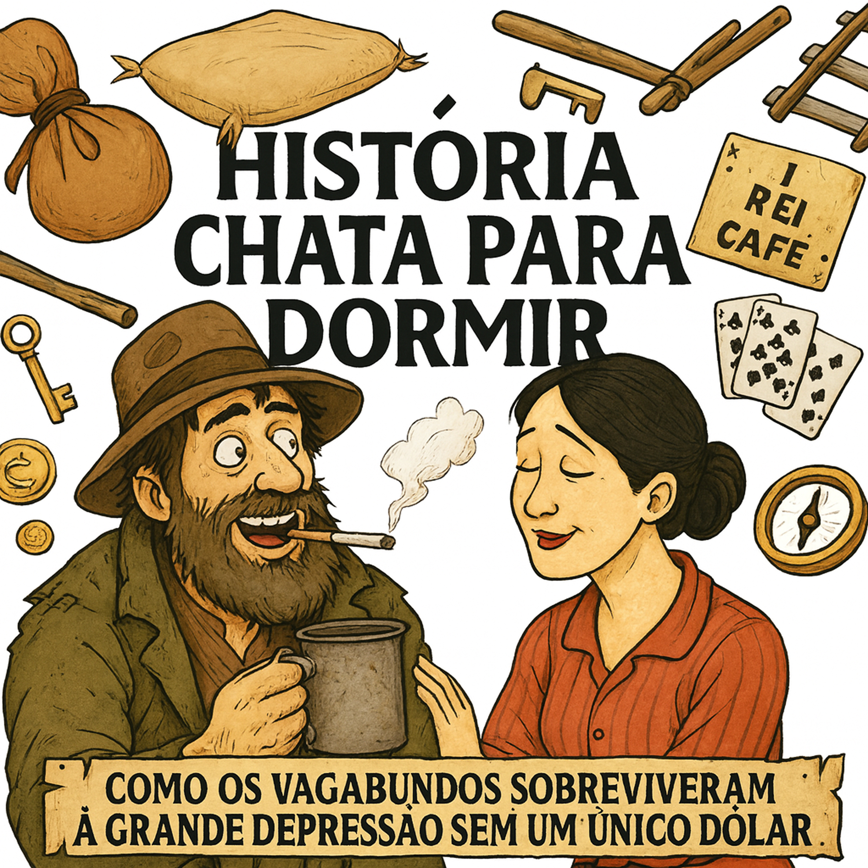 🚂 História Chata para Dormir | Como os Andarilhos Sobreviveram à Grande Depressão 😴 episode artwork