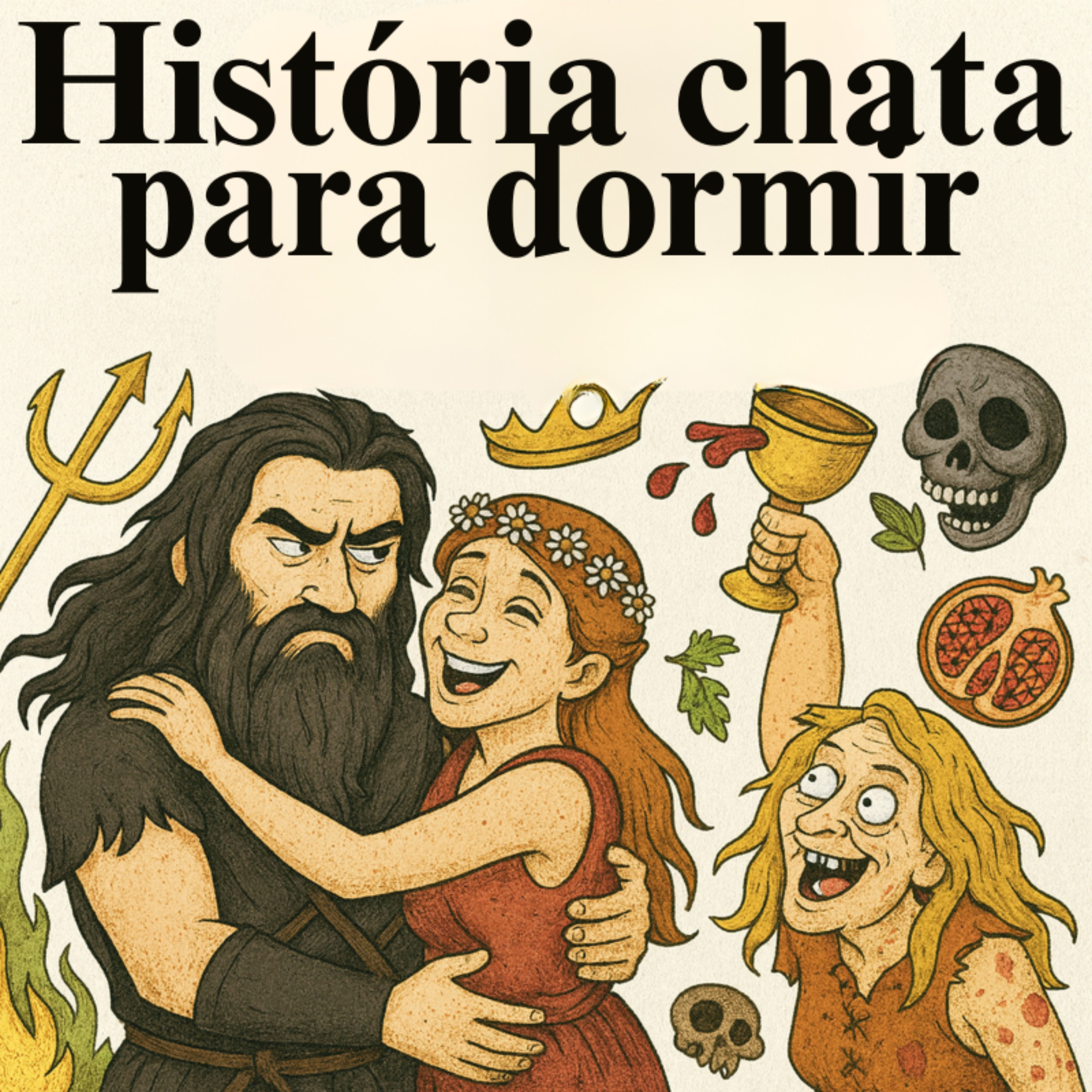 A história completa de Hades e Perséfone: mais sombria do que você imagina 🌑🌾💤 | História Chata para Dormir