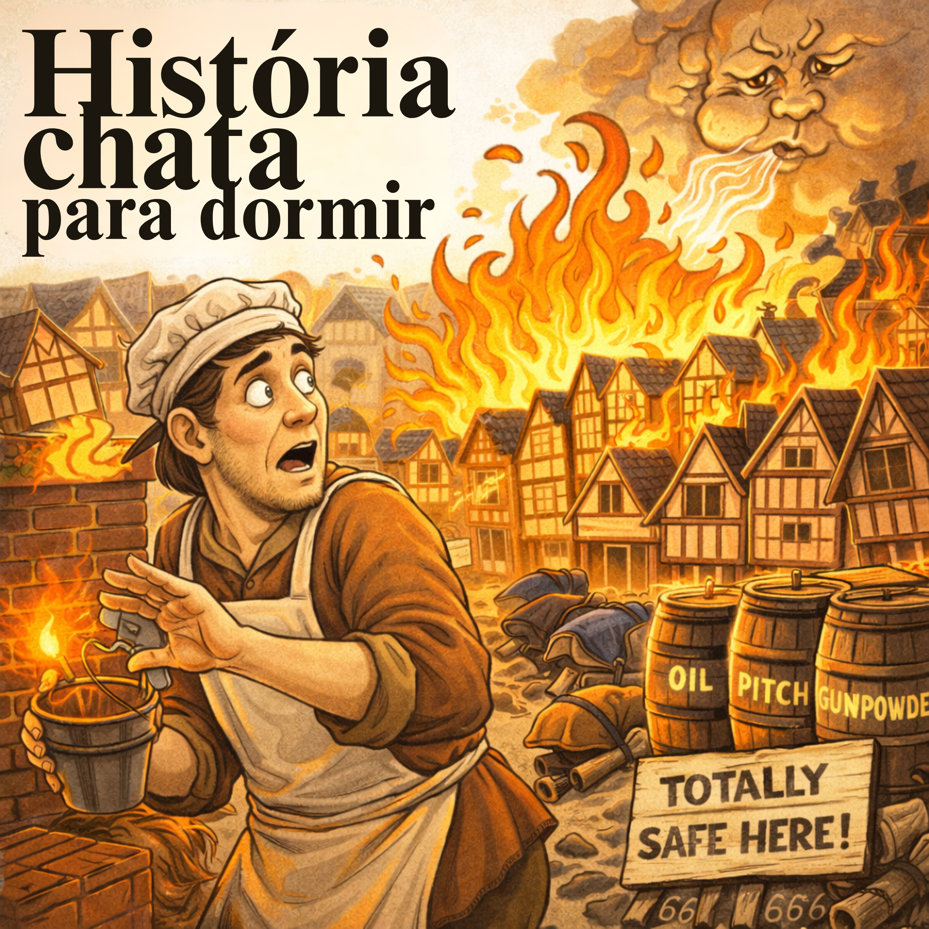 Como o Grande Incêndio de Londres se tornou tão devastador 💤 | História Chata para Dormir episode artwork