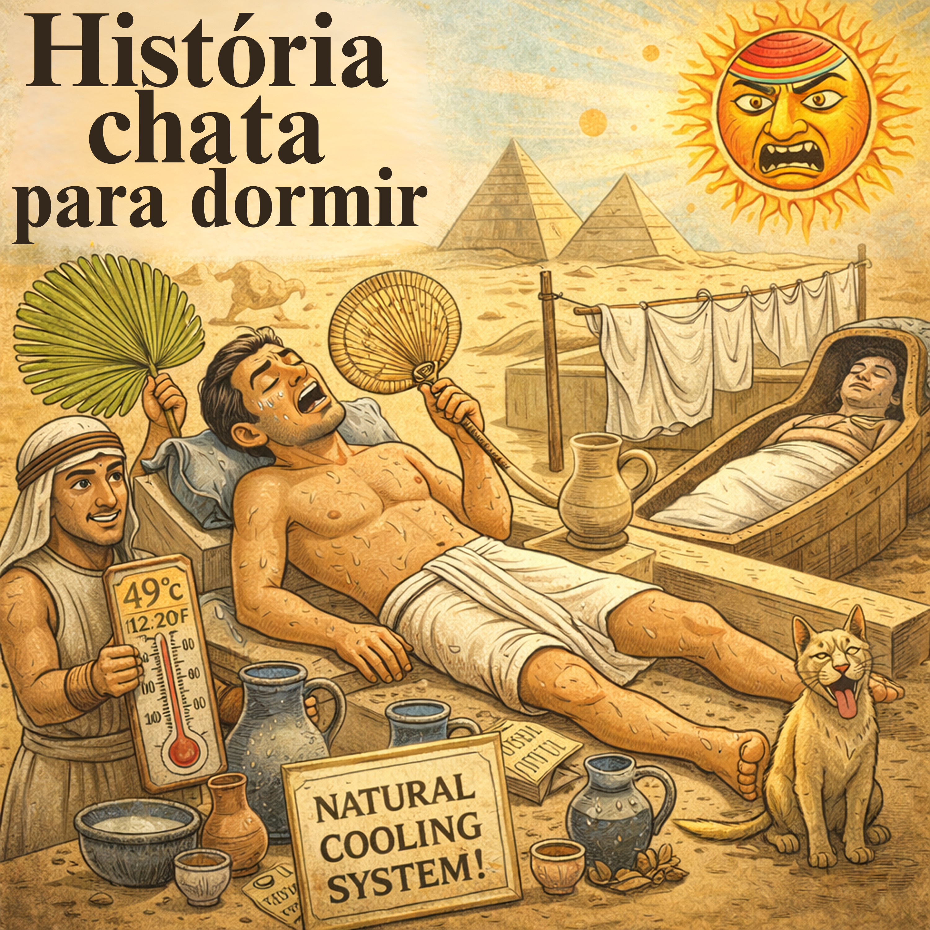Como os antigos egípcios dormiam em verões de 49 °C sem ar-condicionado 💤 | História Chata para Dormir episode artwork