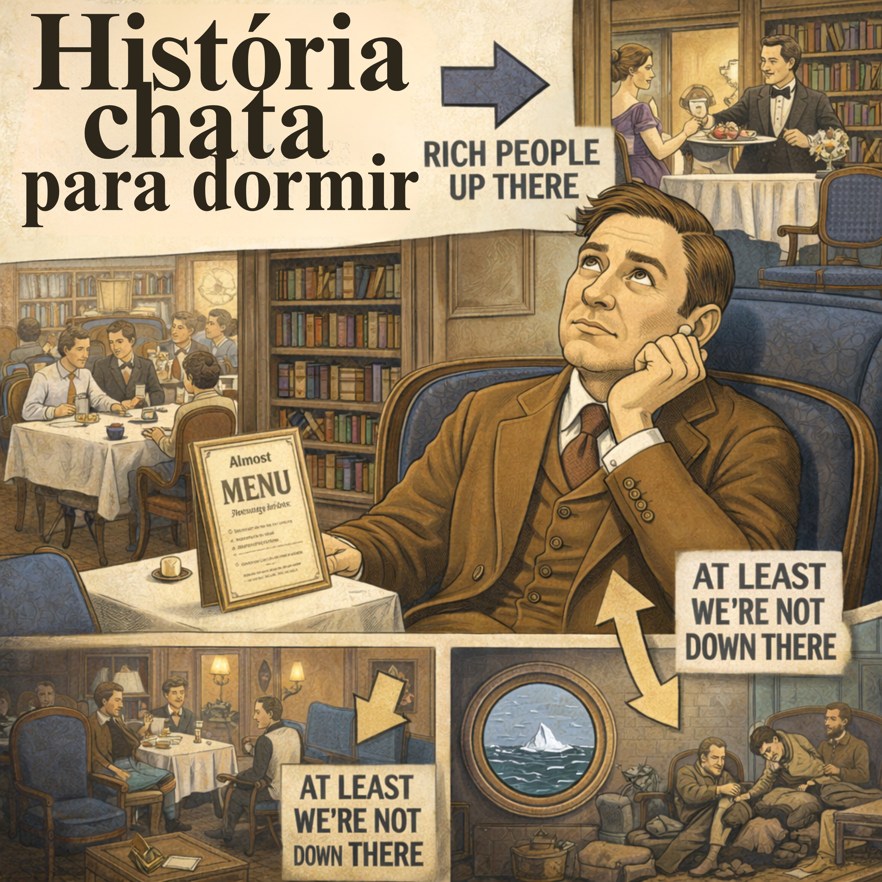 Como era realmente a segunda classe do Titanic 💤 | História Chata para Dormir episode artwork