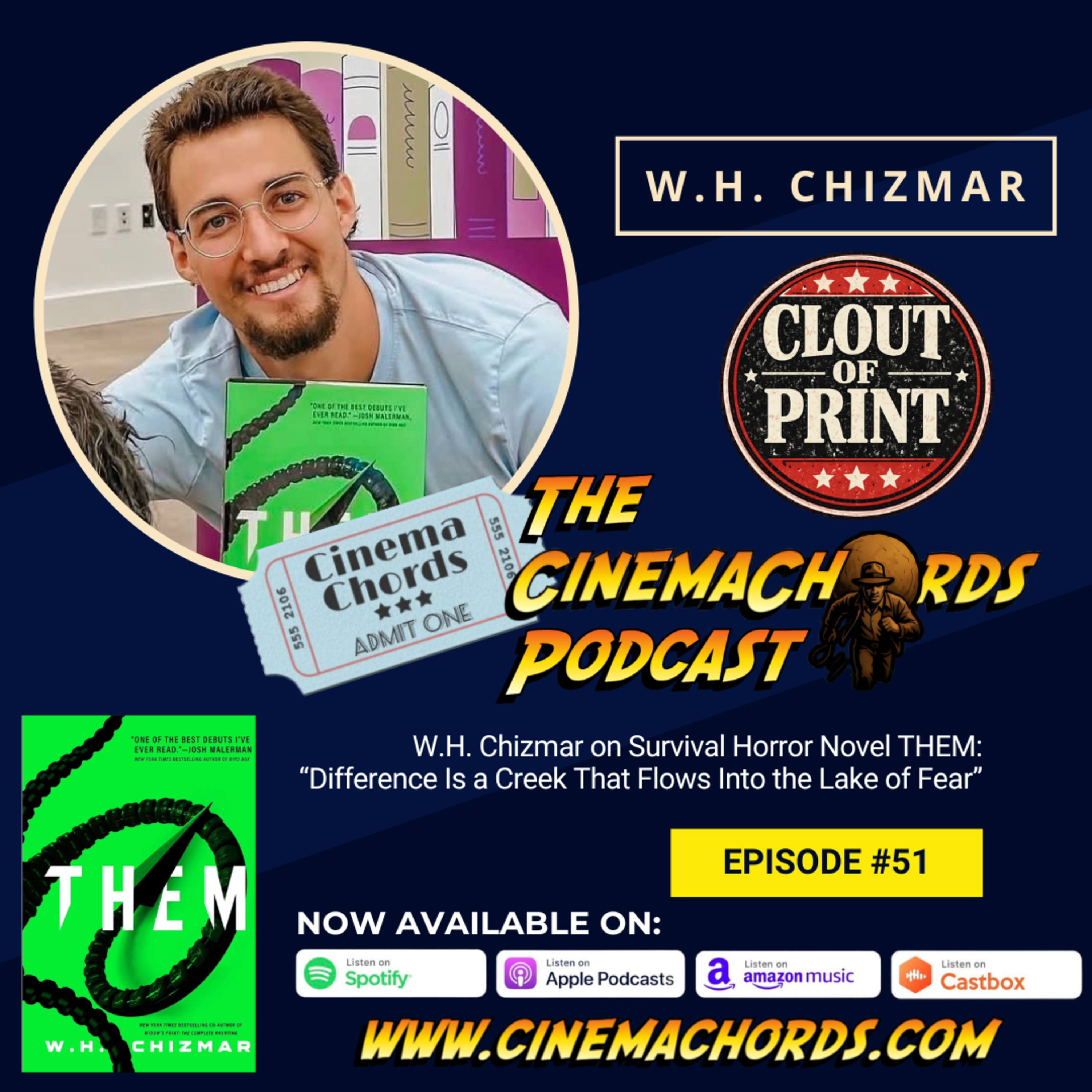 #51: W.H. Chizmar on Survival Horror Novel THEM: “Difference Is a Creek That Flows Into the Lake of Fear” episode artwork