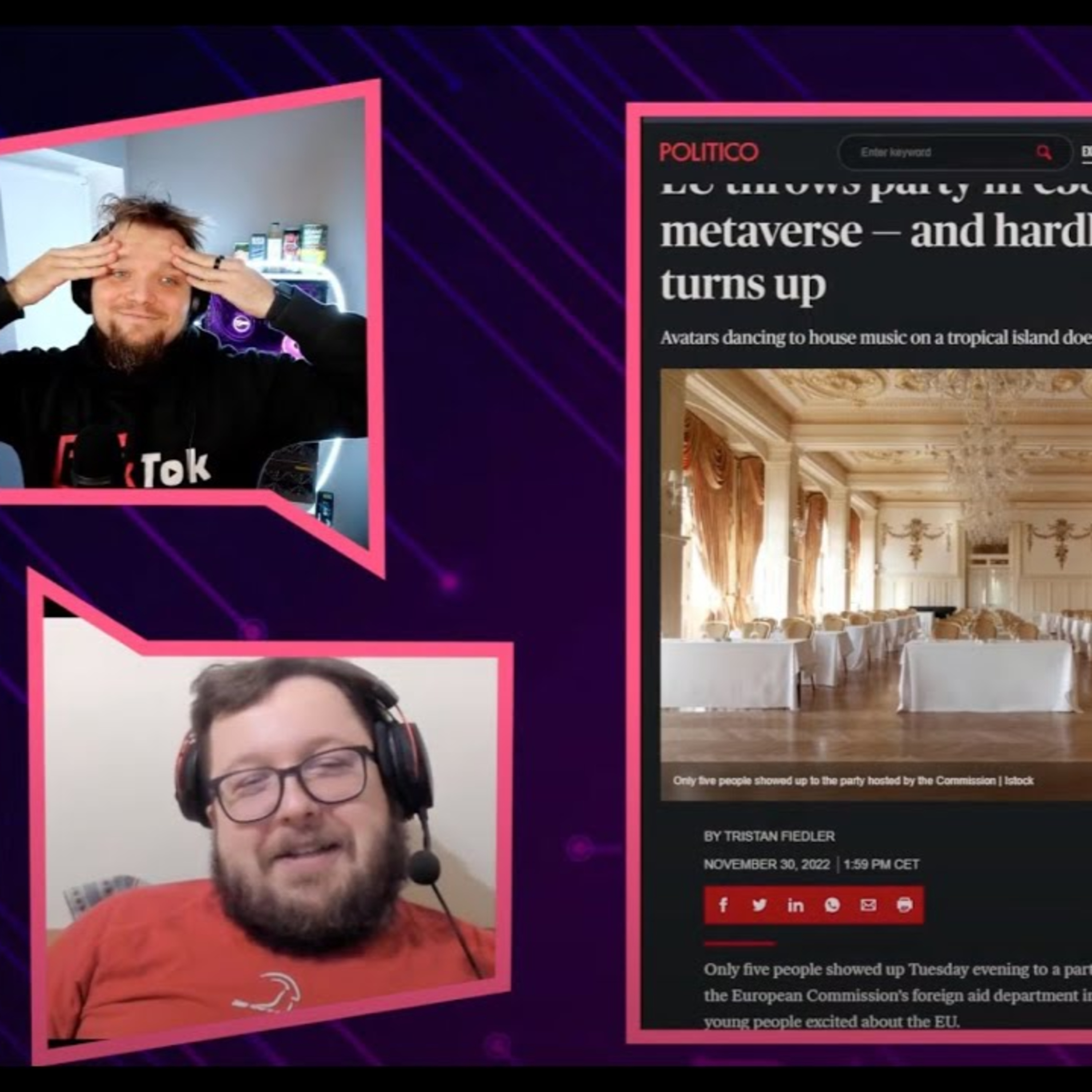 TekTok = Tech Talk / Tech News