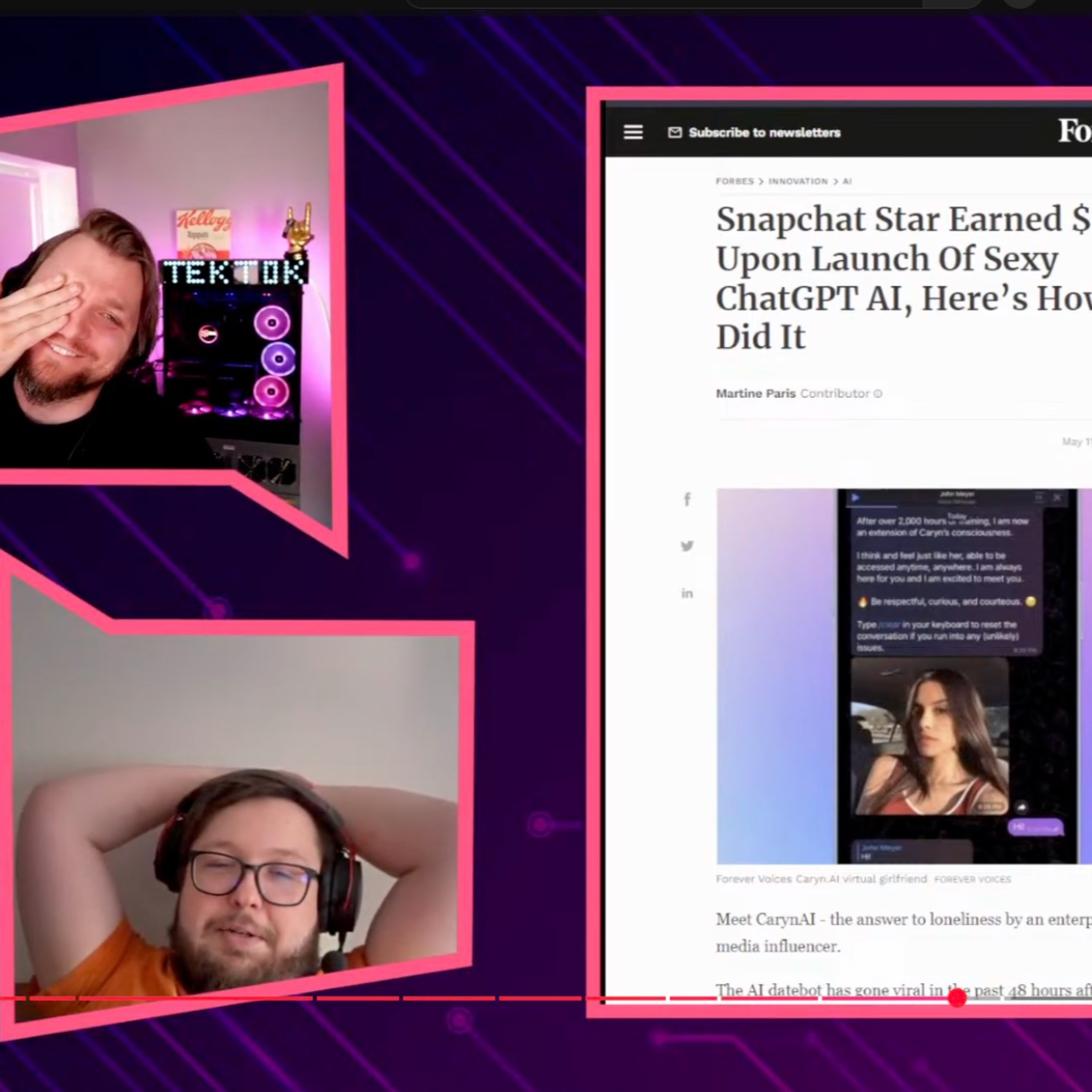 TekTok = Tech Talk / Tech News