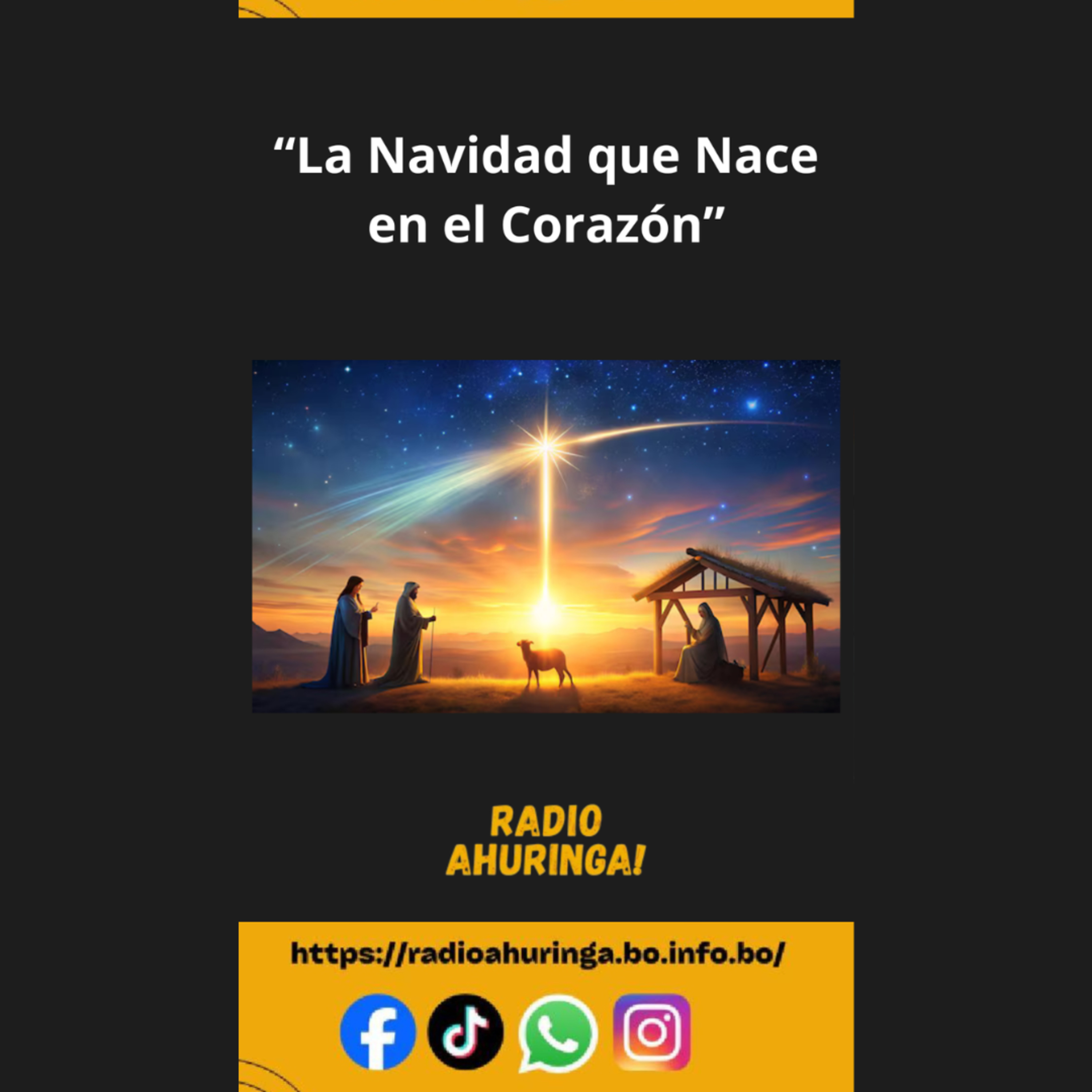  “La Navidad que Nace en el Corazón”. Radio Ahuringa!. episode artwork