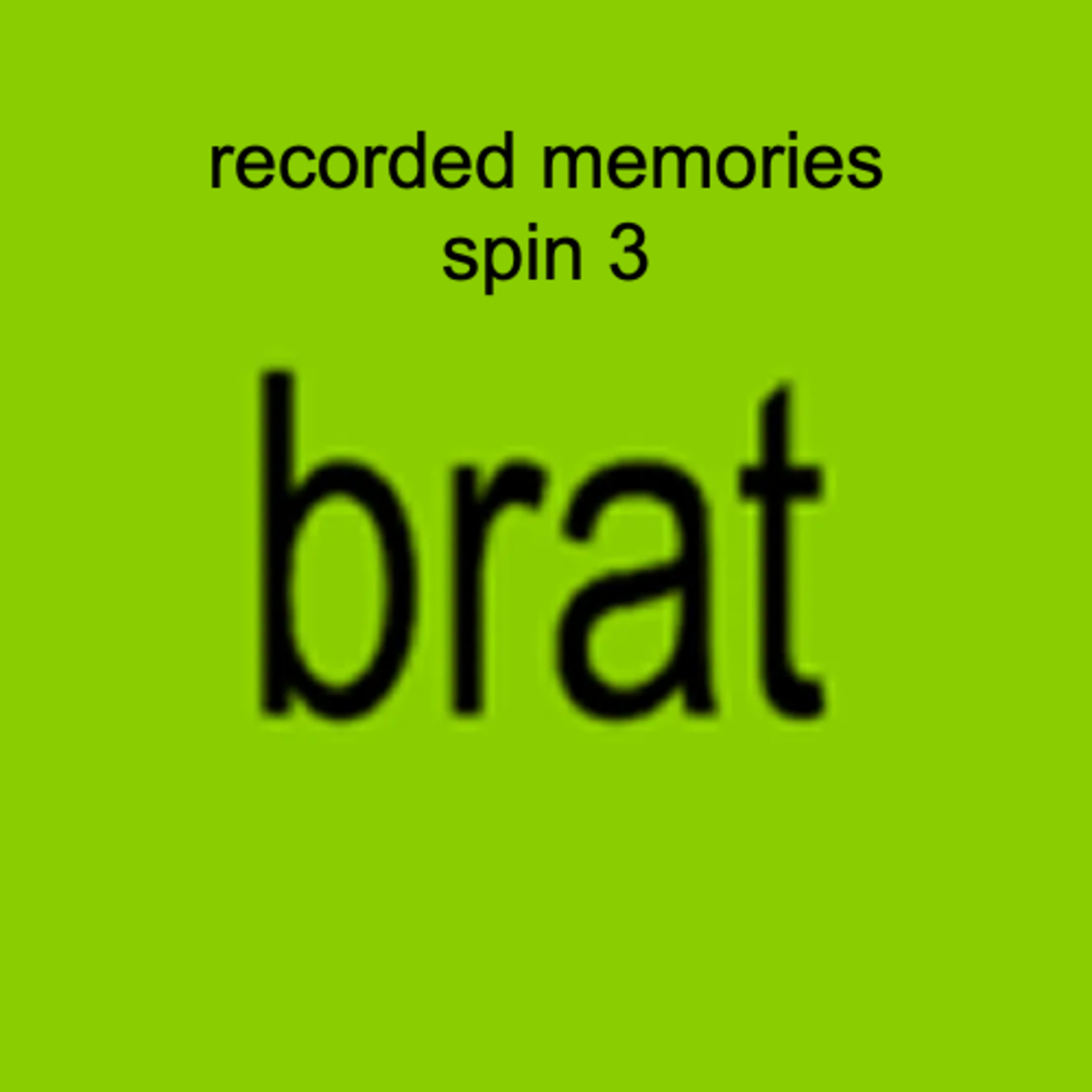 SPIN 3: Charli xcx's 'BRAT' | Recorded Memories episode artwork