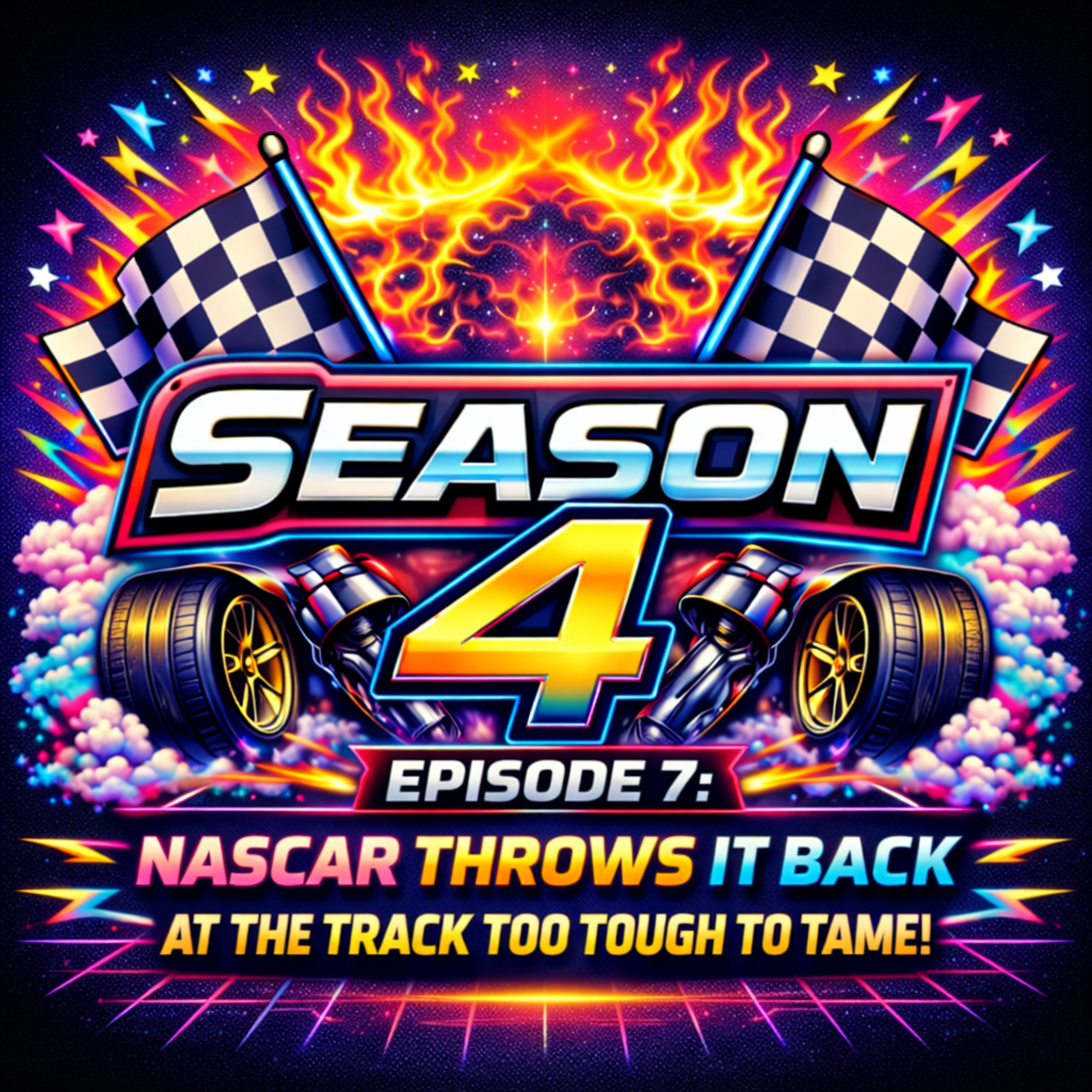 SEASON 4 EPISODE 7: NASCAR THROWS IT BACK AT THE TRACK TOO TOUGH TO TAME! episode artwork