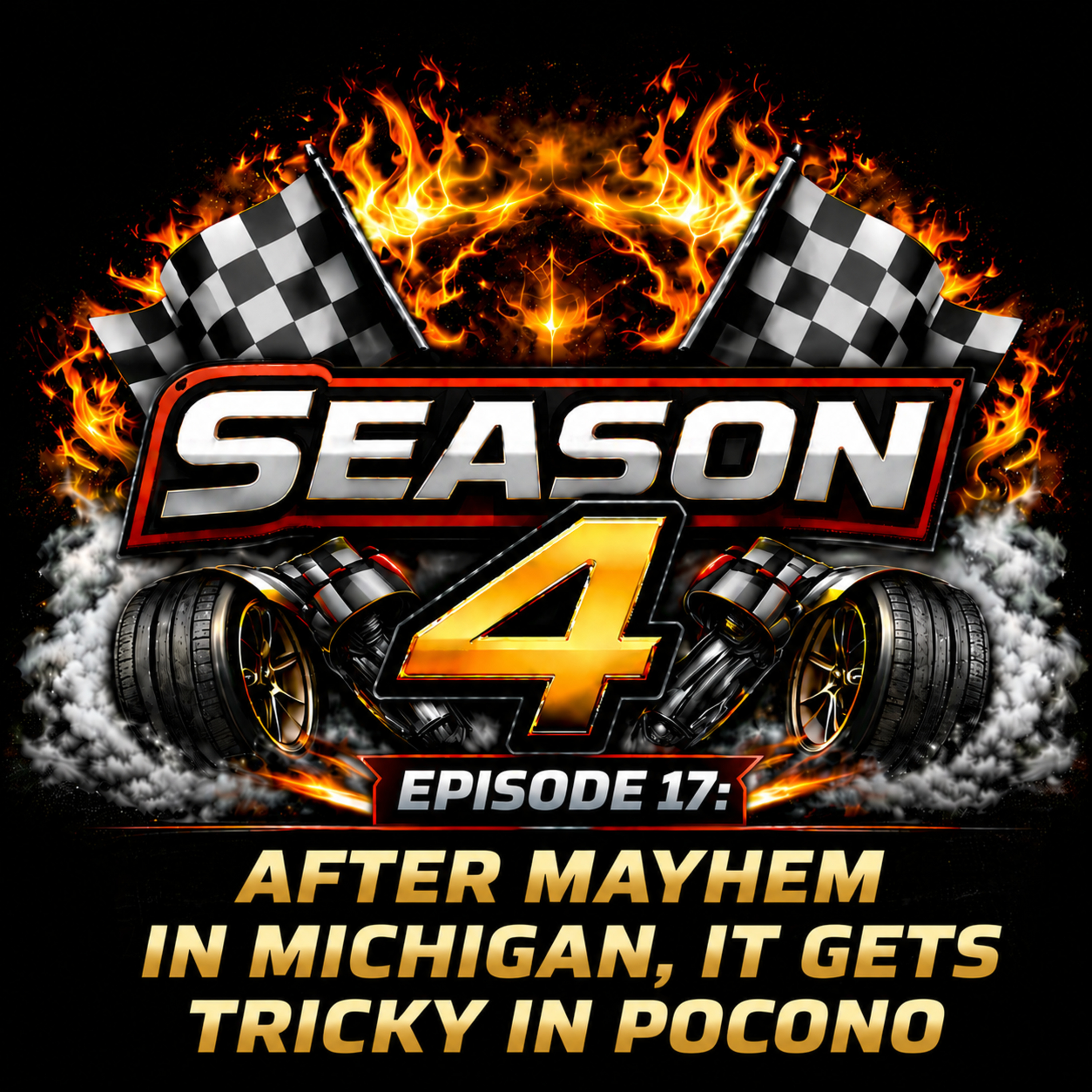 SEASON 4 EPISODE 17: AFTER MAYHEM IN MICHIGAN, IT GETS TRICKY AT POCONO episode artwork