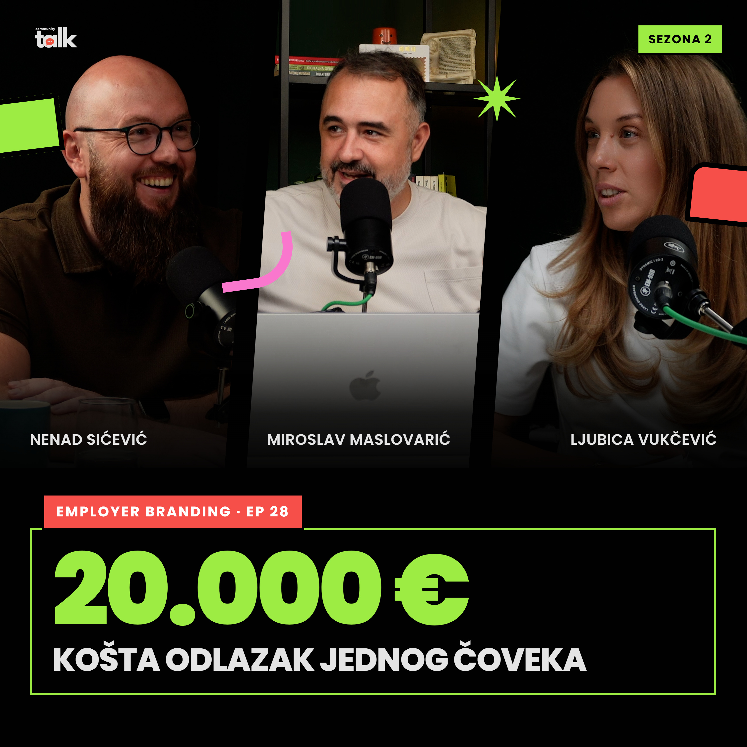 Odlazak jednog čoveka košta 20.000 evra | Nenad Sičević | Community Talk #28