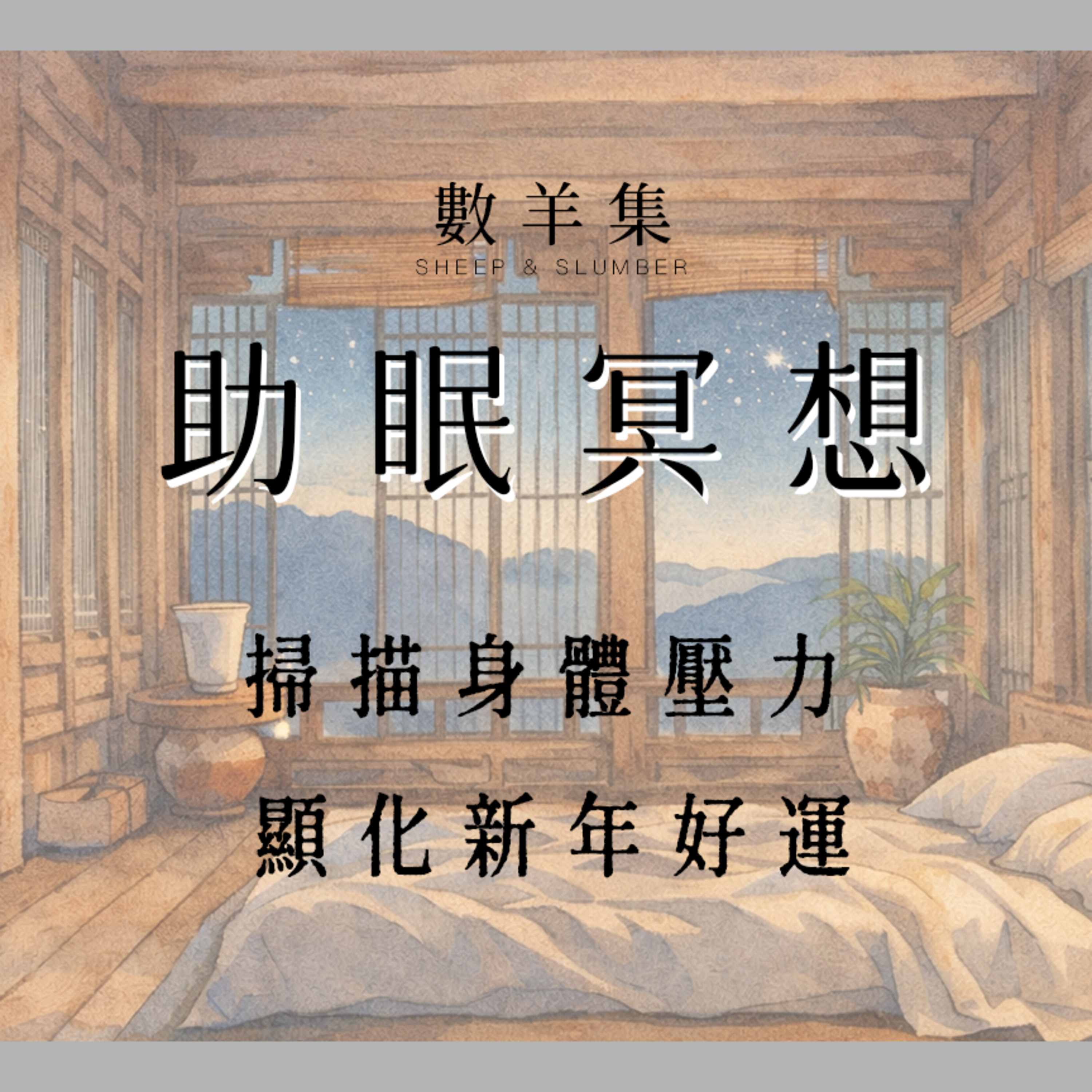 助眠冥想｜全身壓力掃描 新年願望顯化｜舒緩焦慮 快速入睡