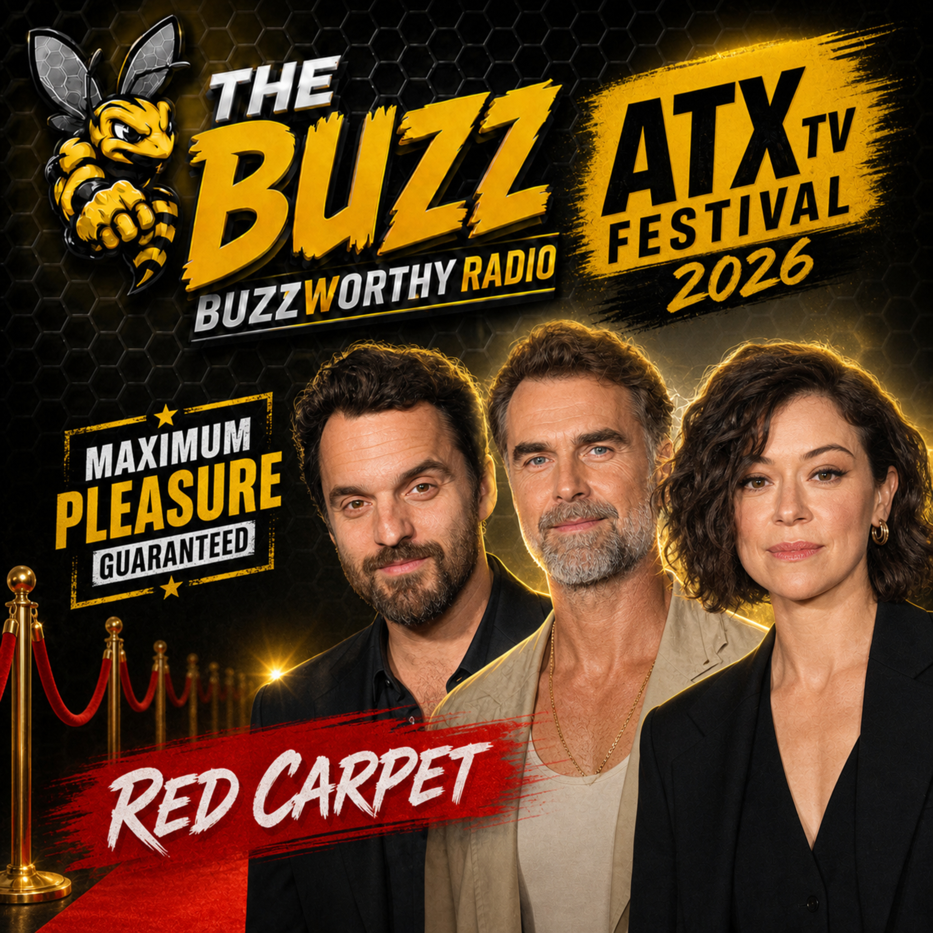 ATX TV Festival 2026: Maximum Pleasure Guaranteed Red Carpet | Jake Johnson, Murray Bartlett & Tatiana Maslany episode artwork