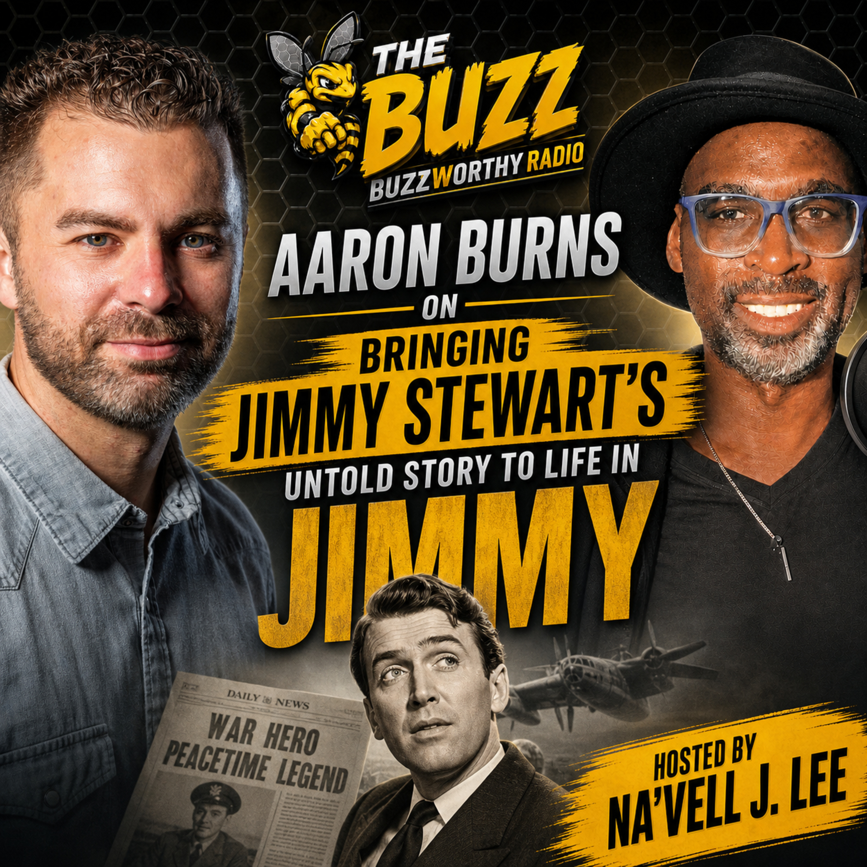 Aaron Burns on Bringing Jimmy Stewart's Untold Story to Life in JIMMY | The Buzz episode artwork