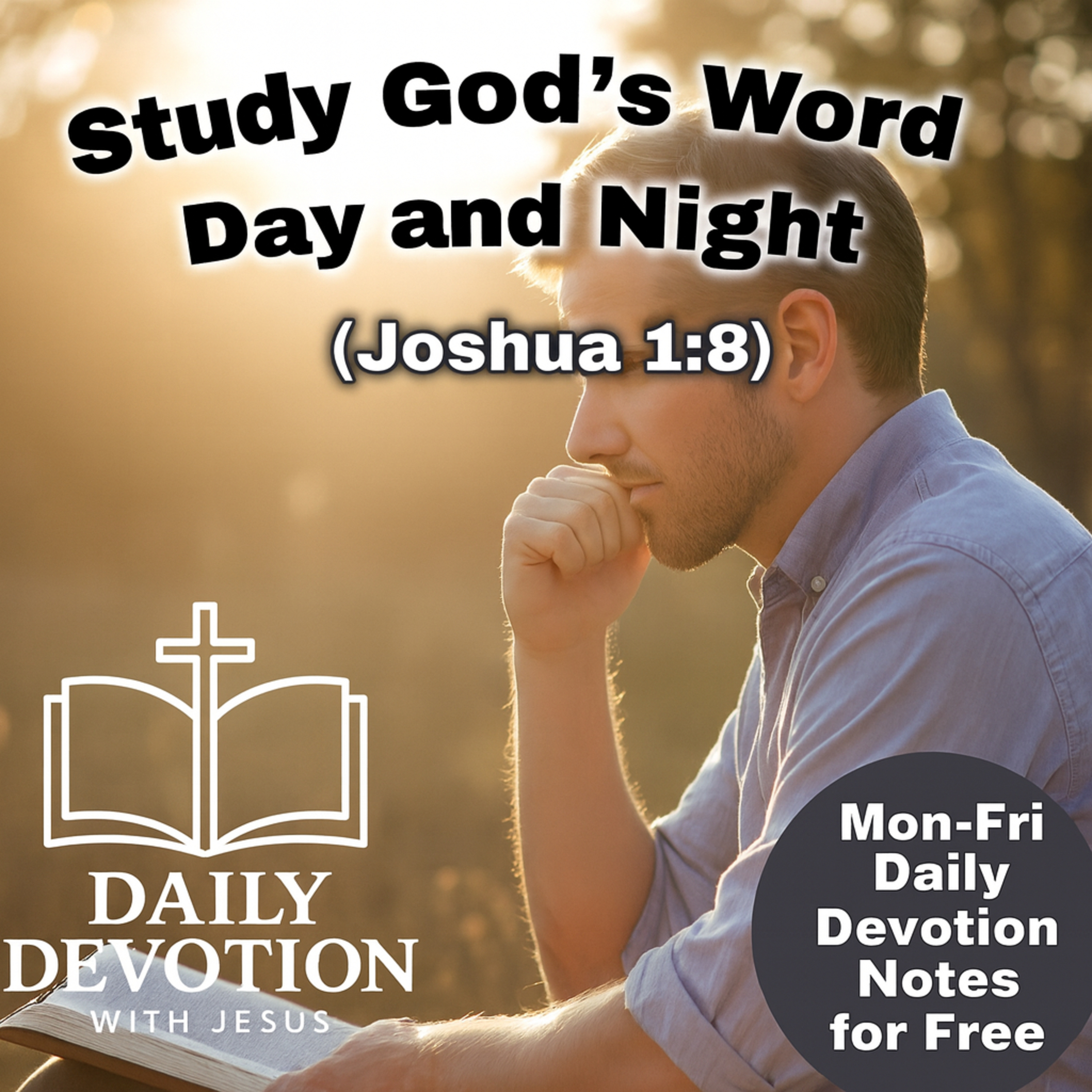 Study God’s Word Day and Night | Daily Devotion with Jesus (Joshua 1:8) episode artwork